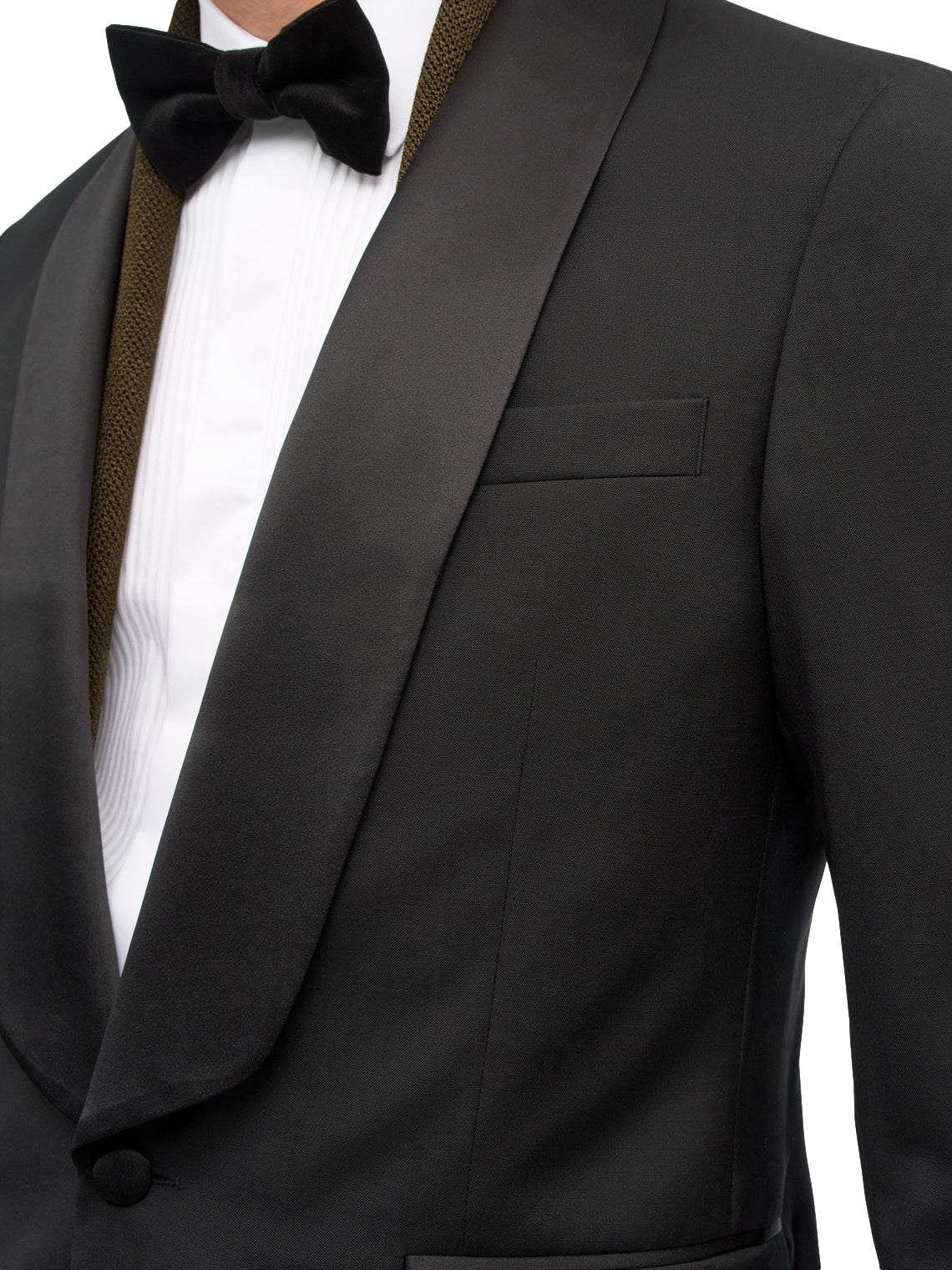 Sort Tiger of Sweden Ease Smoking dressjakke med elegant snitt og lommer, laget av mykt stoff.