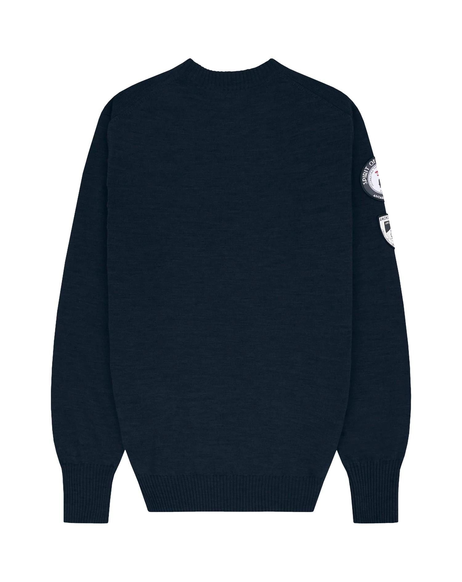 Amundsen Peak Crew Neck Mens Genser Mørkeblå