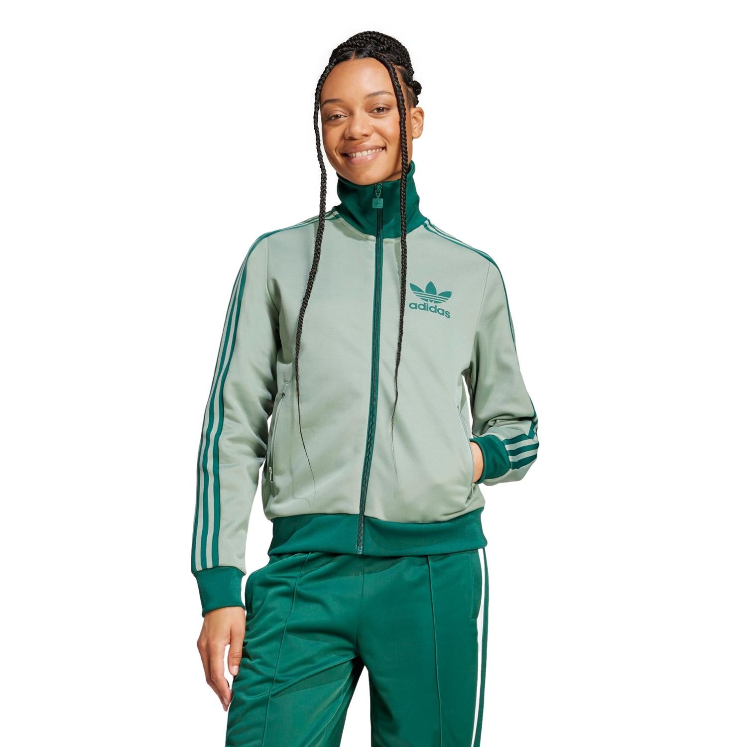 Adidas Classic TT Jakke Pastellgrønn - modostore.no
