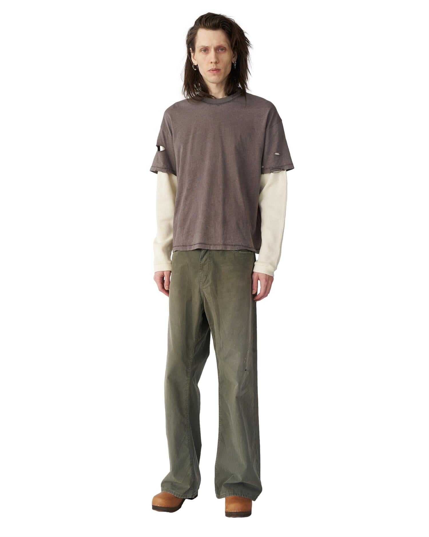 Stockholm Surfboard Club Layer Box Tee Genser Brun Og Hvit