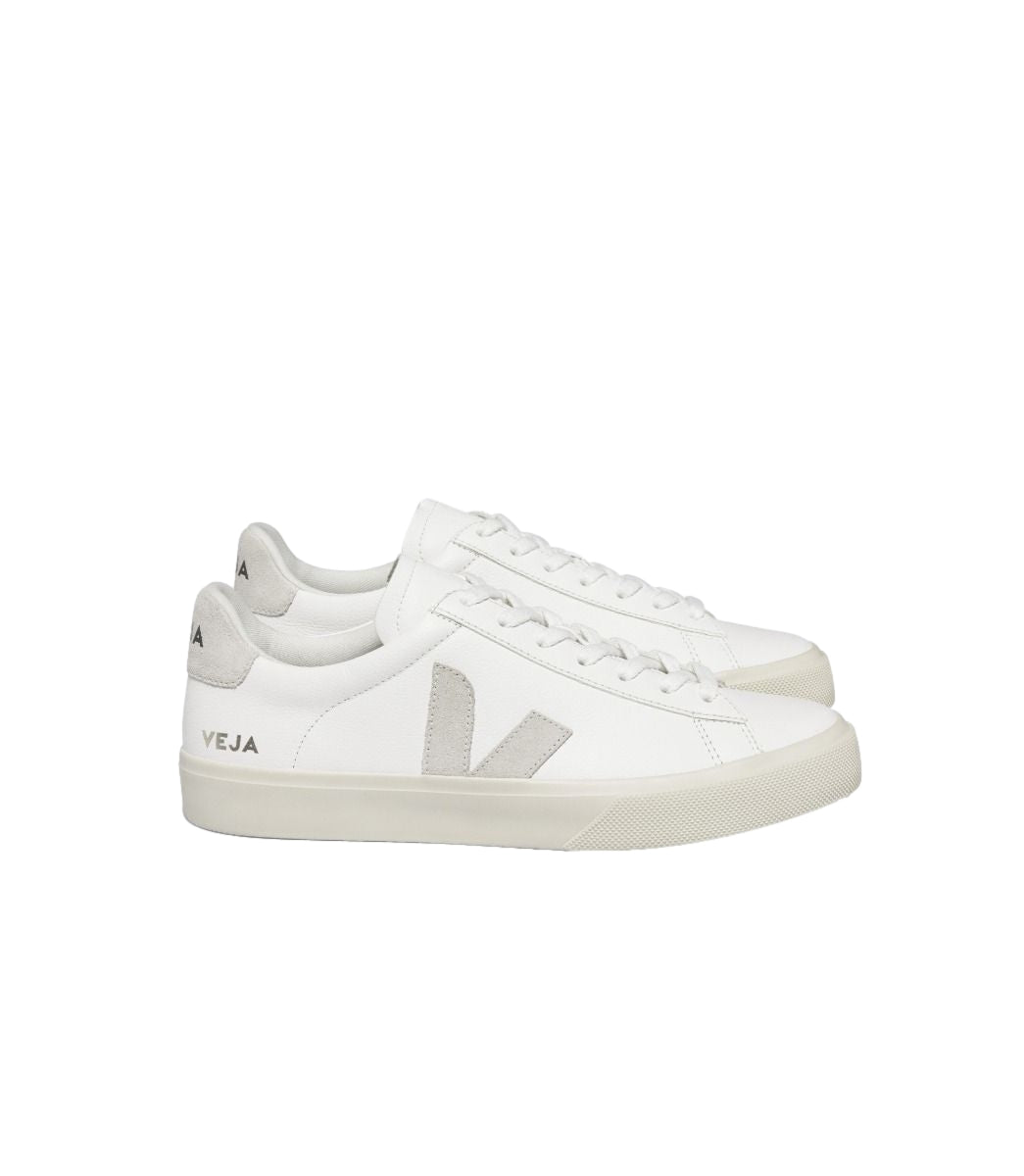 Veja Campo Extra White Natural Suede Sko Hvit Og Beige - modostore.no