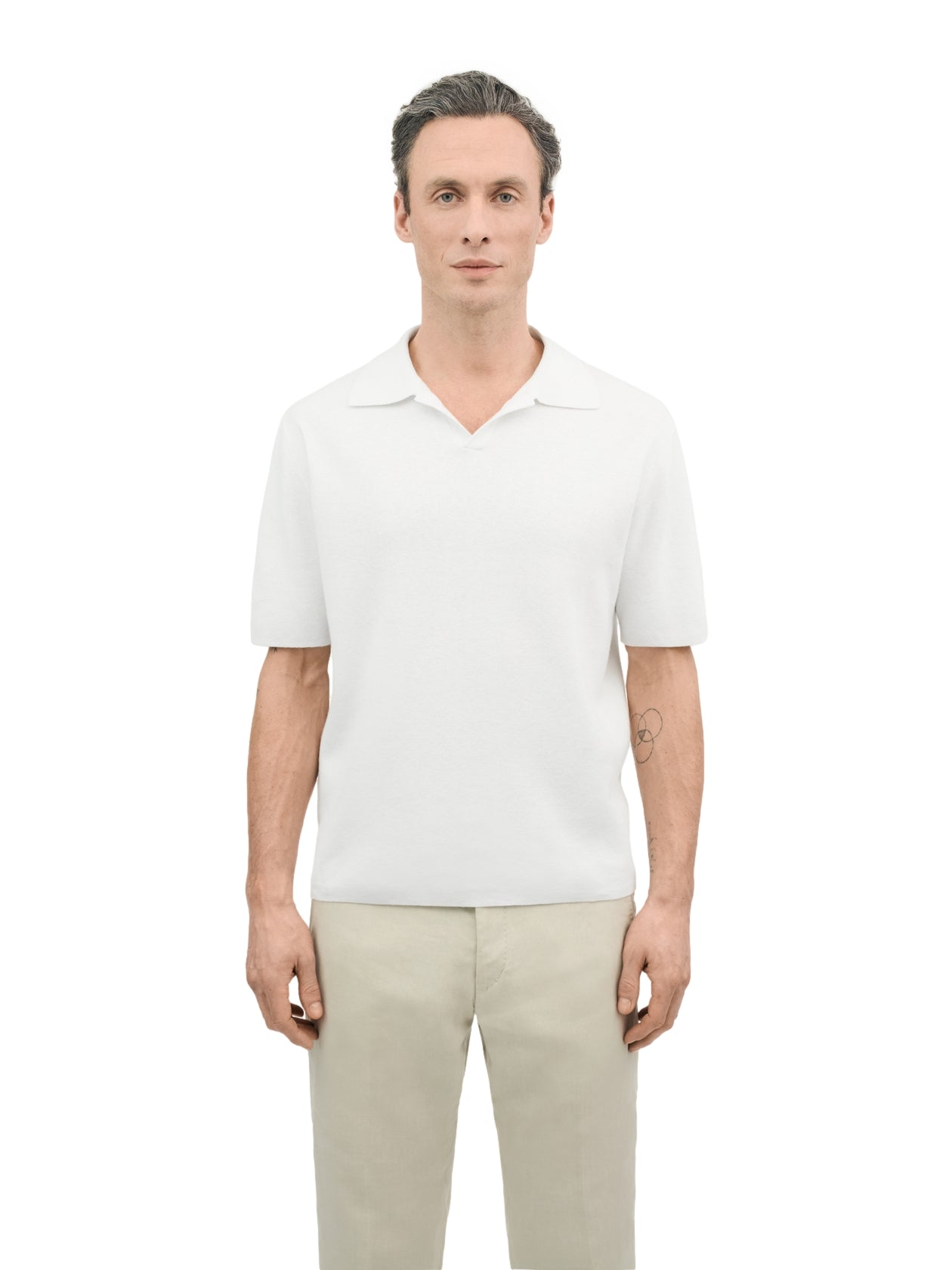 Tiger of Sweden Maelon Knitted T-Shirt T-shirt Off-White - modostore.no