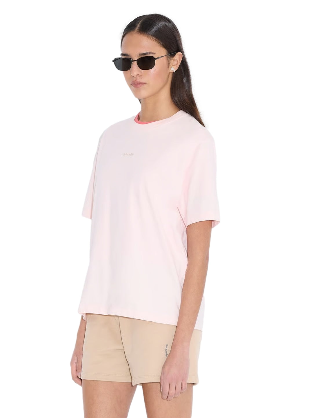 Holzweiler Kjerag National Tee T-shirt Lyserosa - modostore.no