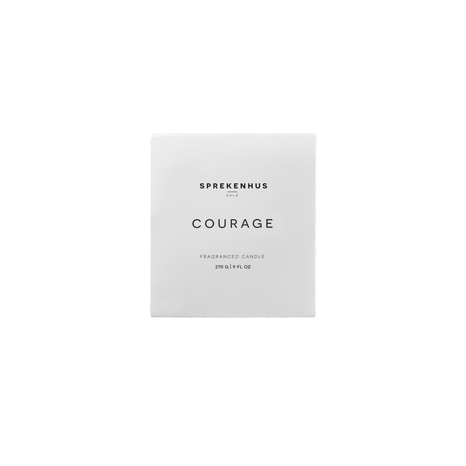 Sprekenhus Scented Candle 270g - Courage Duftlys Gjennomsiktig