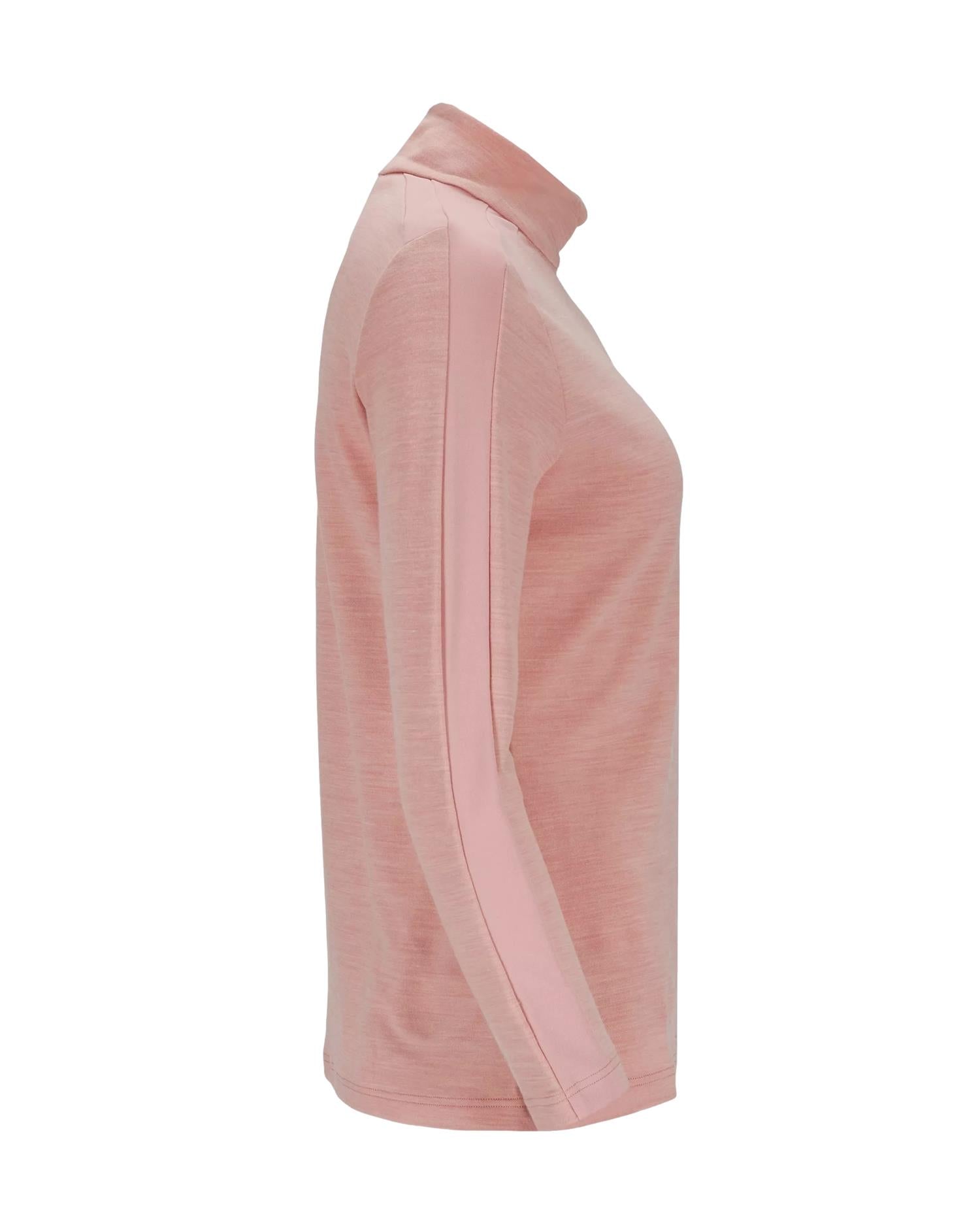 Amundsen 5Mila Half Zip Monochrome Womens Genser Rosa - modostore.no