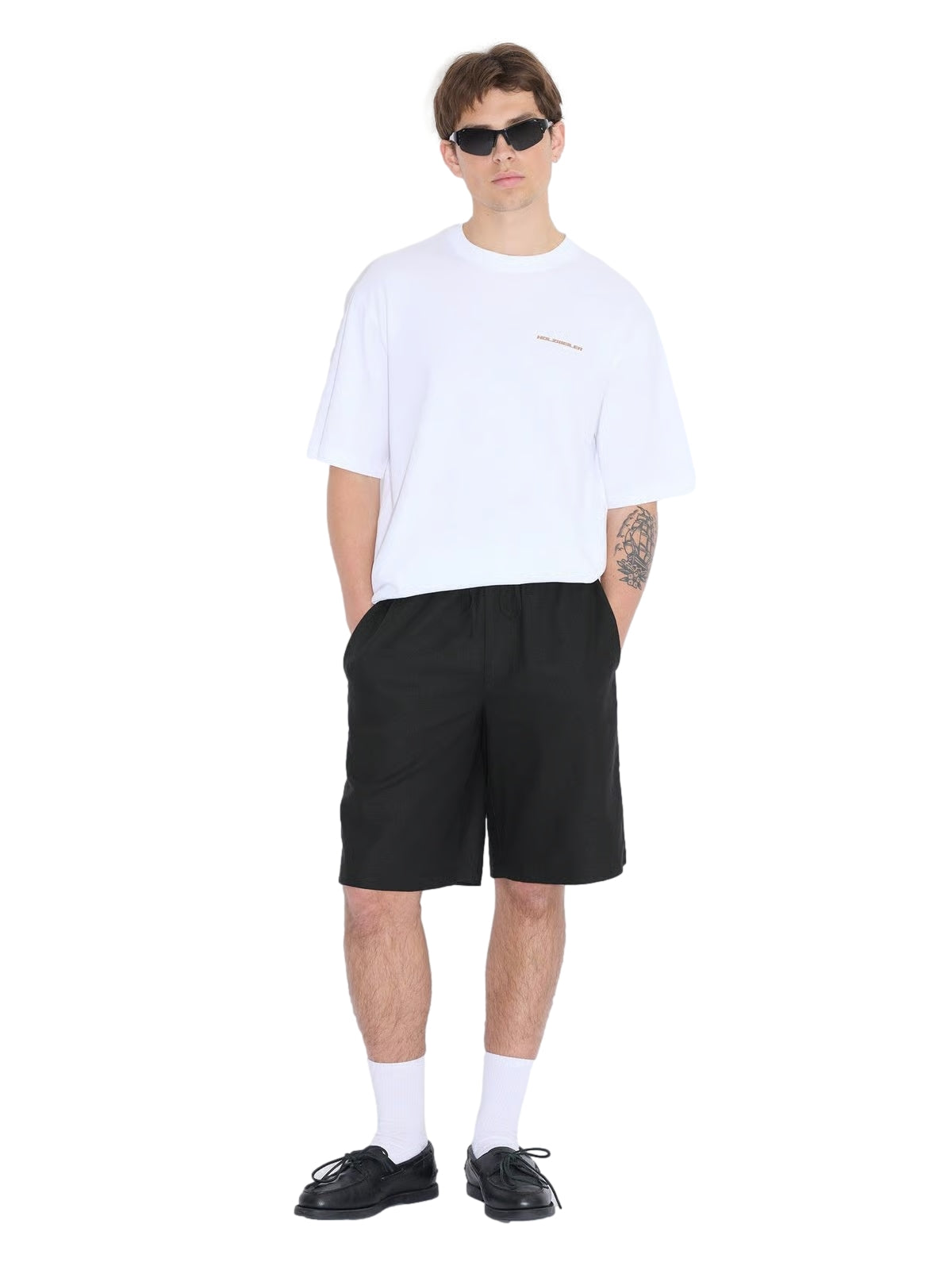 Holzweiler Ranger Sunflower Tee T-shirt Hvit Og Brun - modostore.no