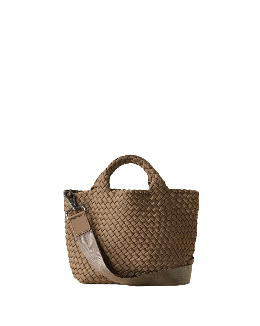 Naghedi St. Barths liten toteveske i minkfarget brun med myke skulderstropper og romslig design.