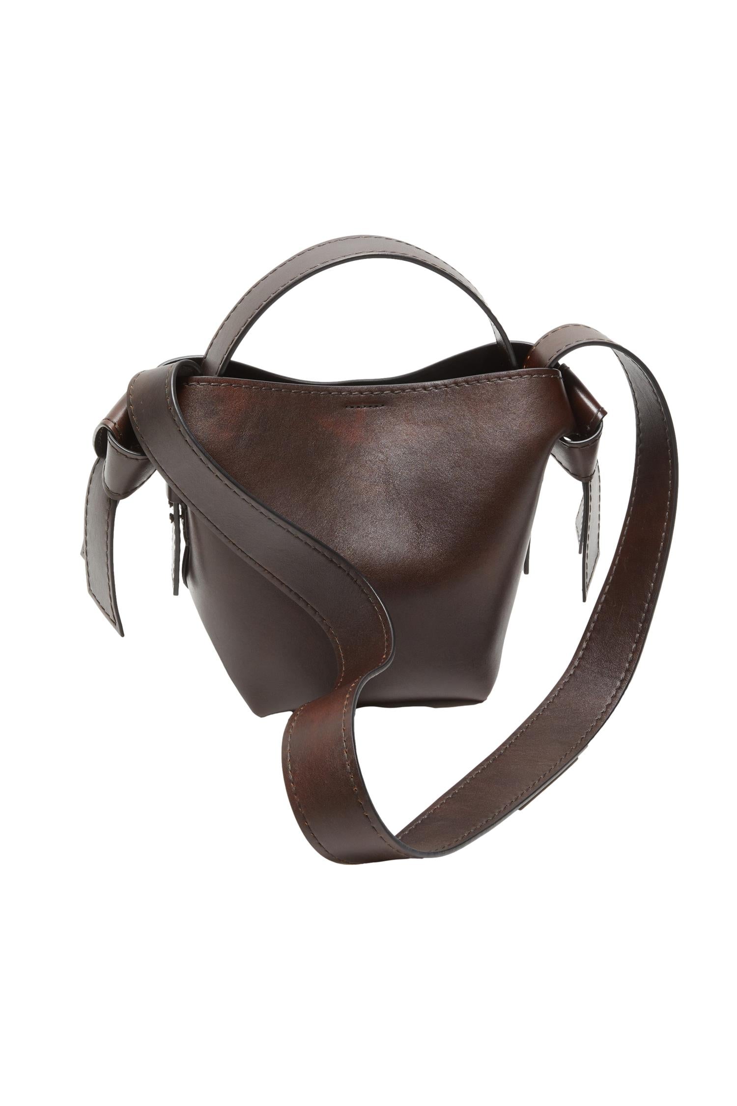 Acne Musubi Mini Veske Mørkebrun