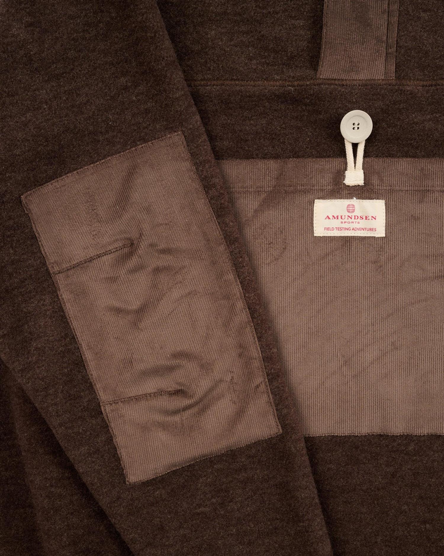 Amundsen V-Bond Cord Fleece Womens Genser Brun