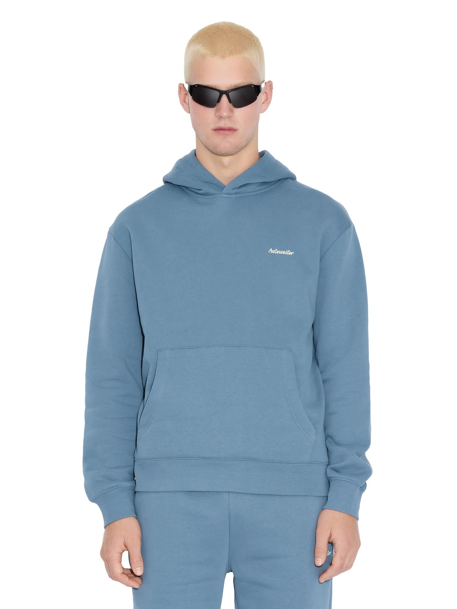 Holzweiler M Regular Hoodie Hettegenser Blå - modostore.no