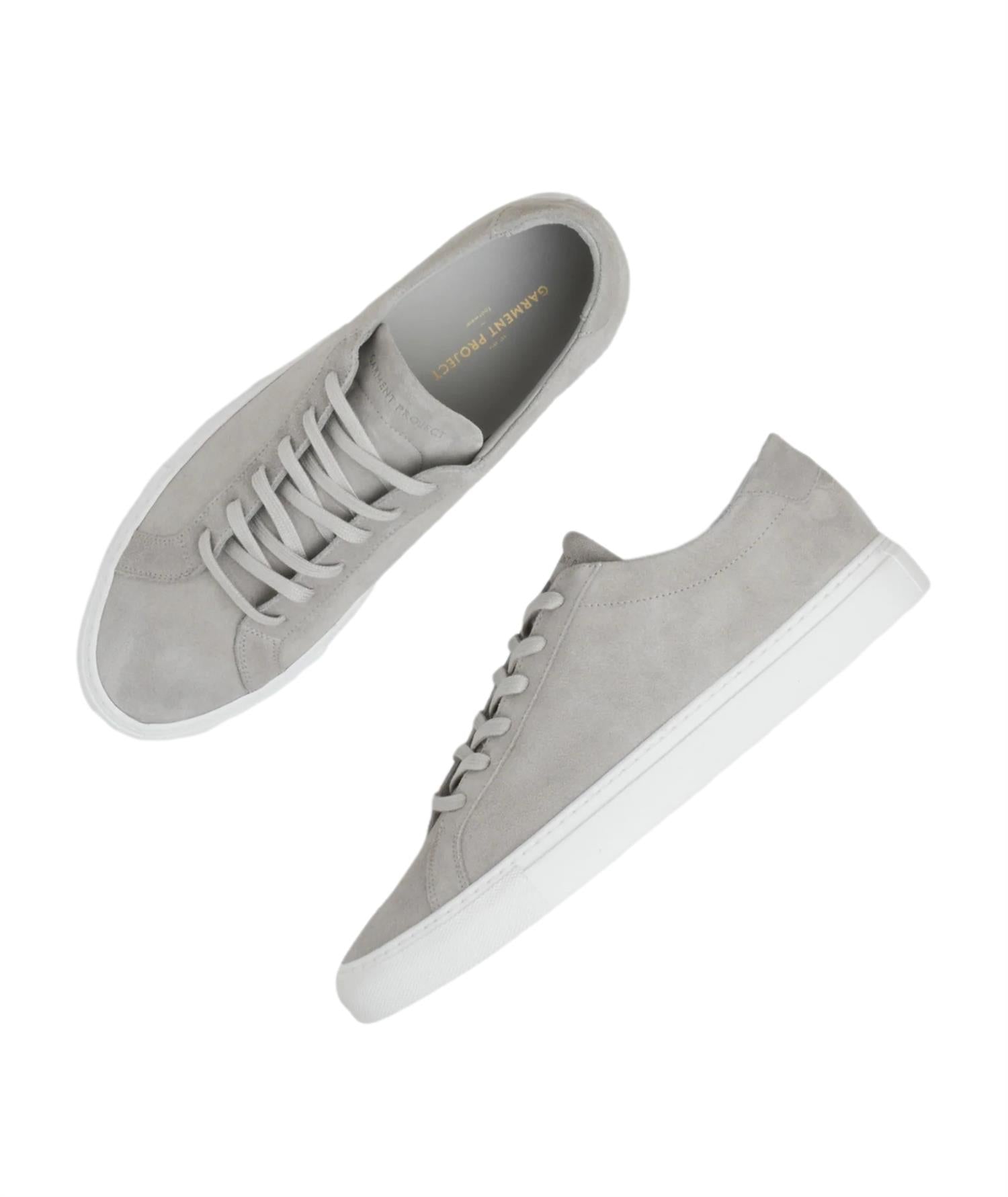 Garment Project Premium Low Light Grey Suede Sko Lysegrå