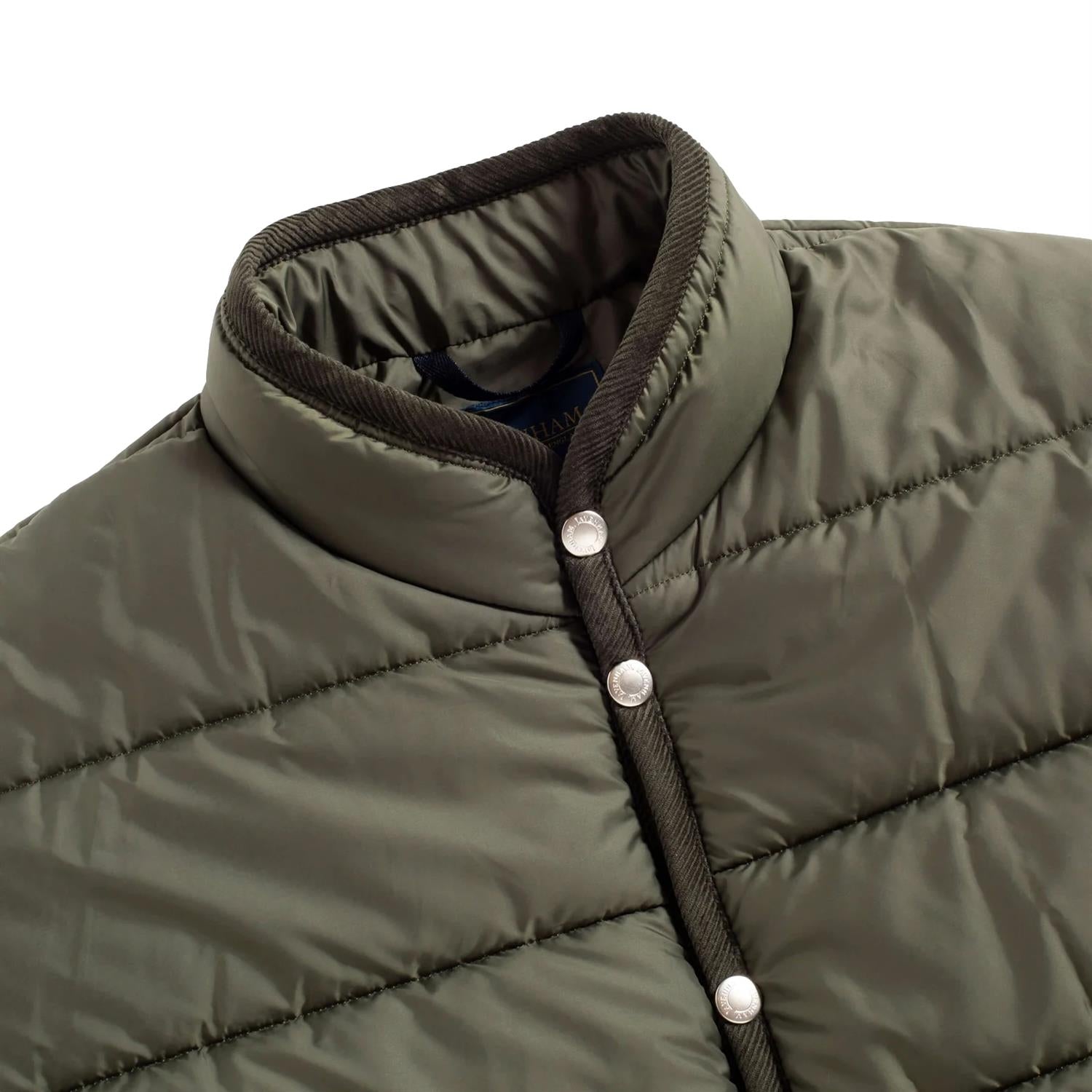 Lavenham Horizontal Big Quilt Mickfield Jacket Mens Jakke Grønn - modostore.no