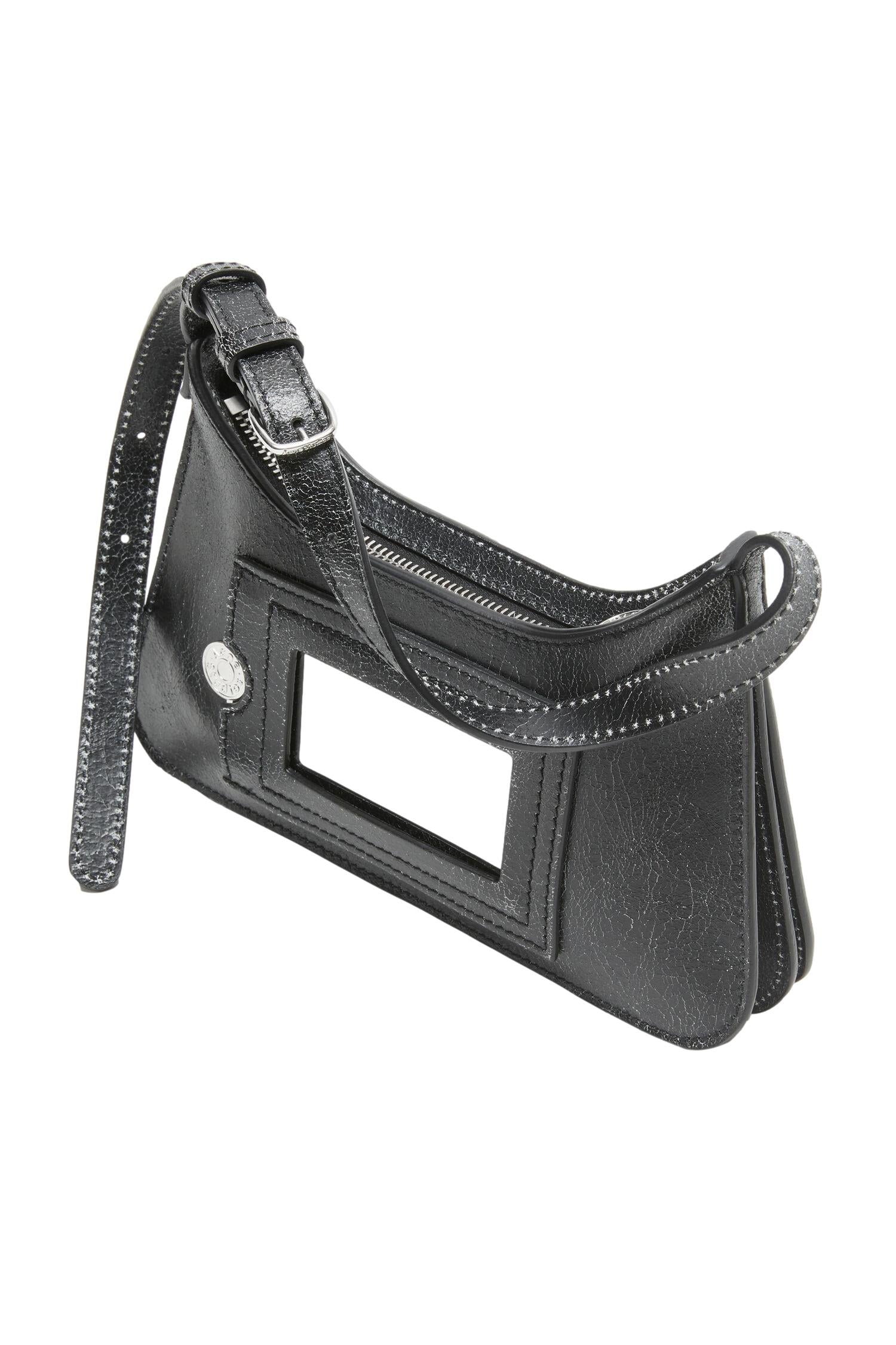 Acne Platt Micro Shoulder Bag Veske Sort - modostore.no