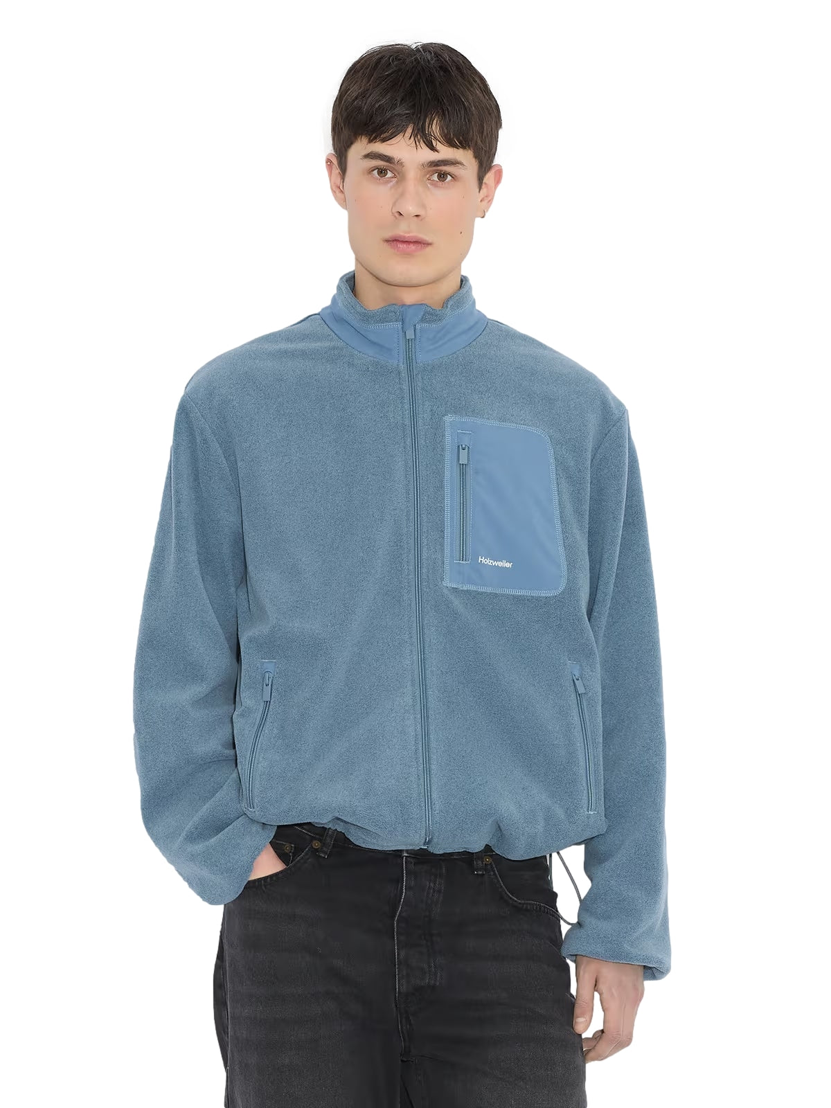 Holzweiler Regular Fleece Jacket Jakke Blå - modostore.no
