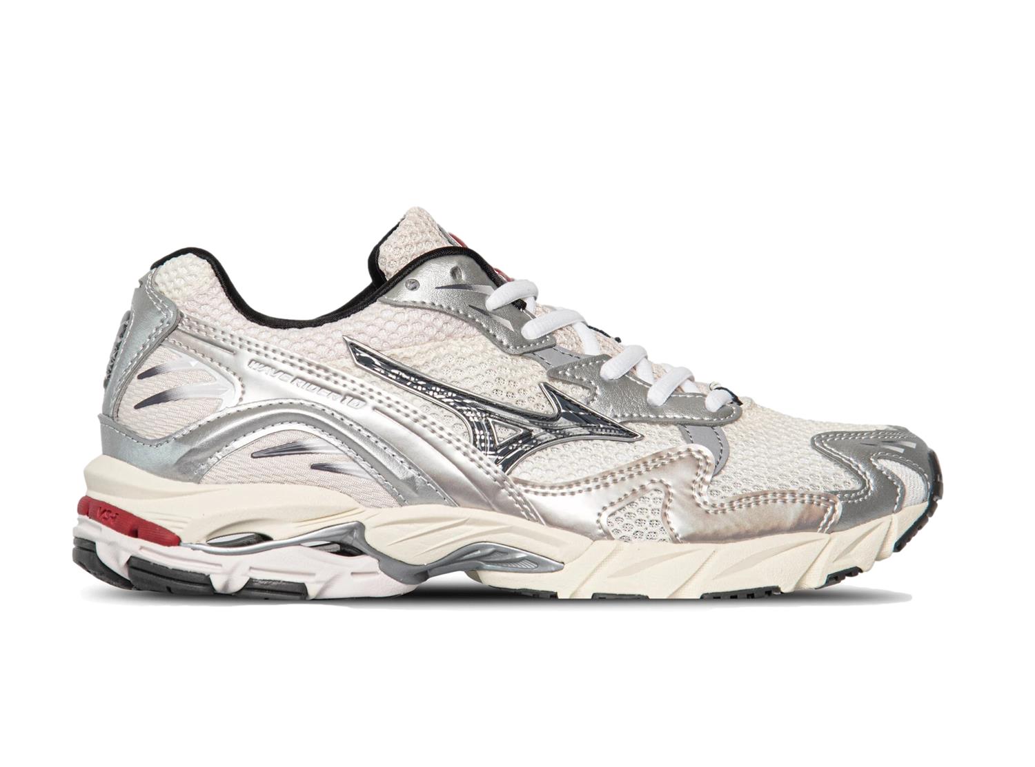 Mizuno Wave Rider 10 Sko Off-White - modostore.no