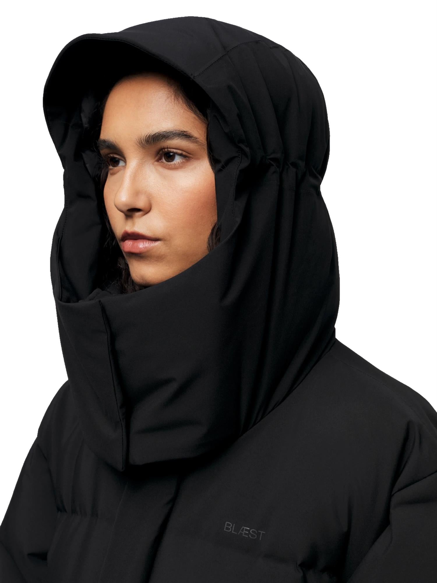 Blæst Stranda Down Coat Black Jakke Sort