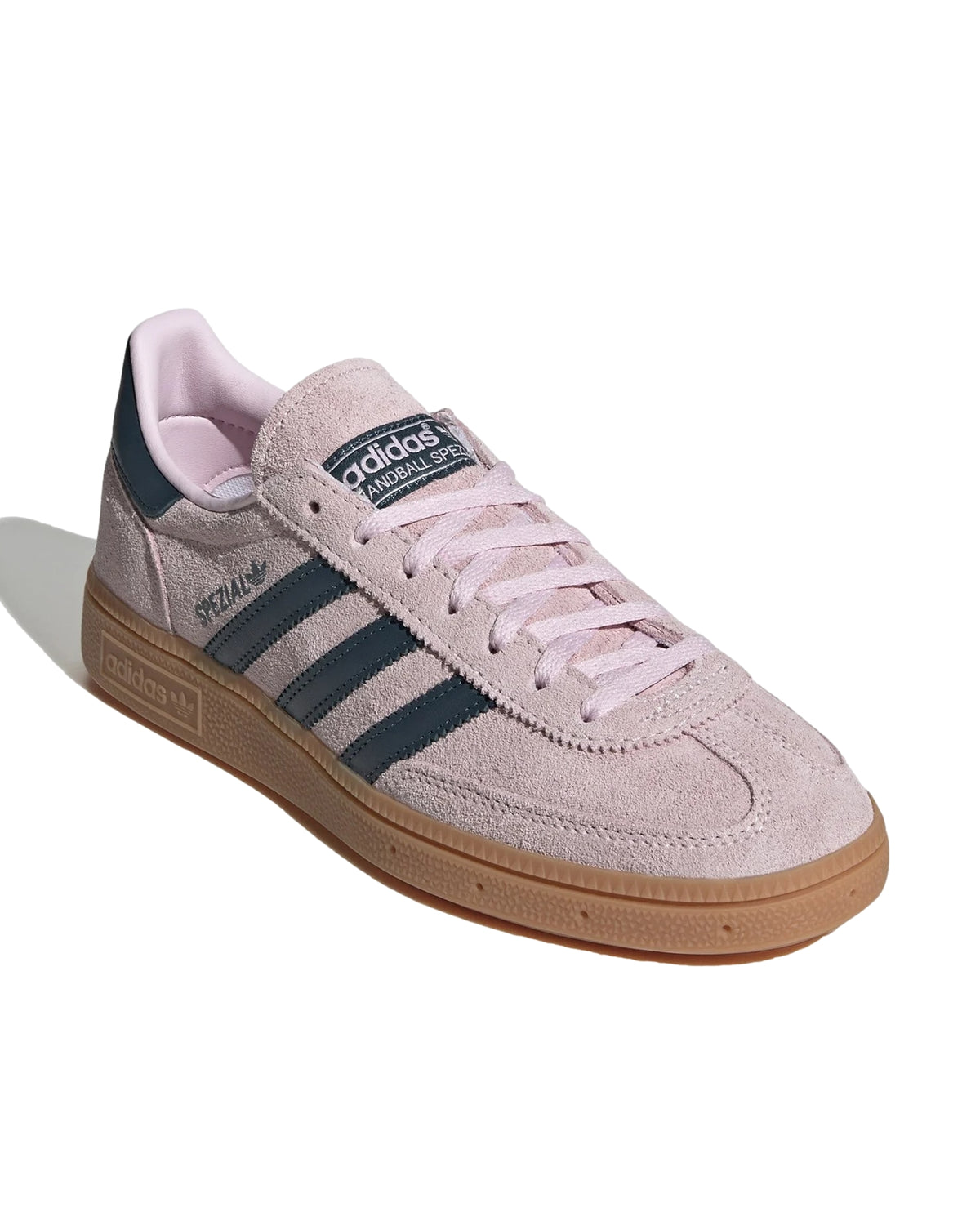 Adidas Handball Spezial W IF6561 rosa sportssko med hvite detaljer og komfortabel passform.