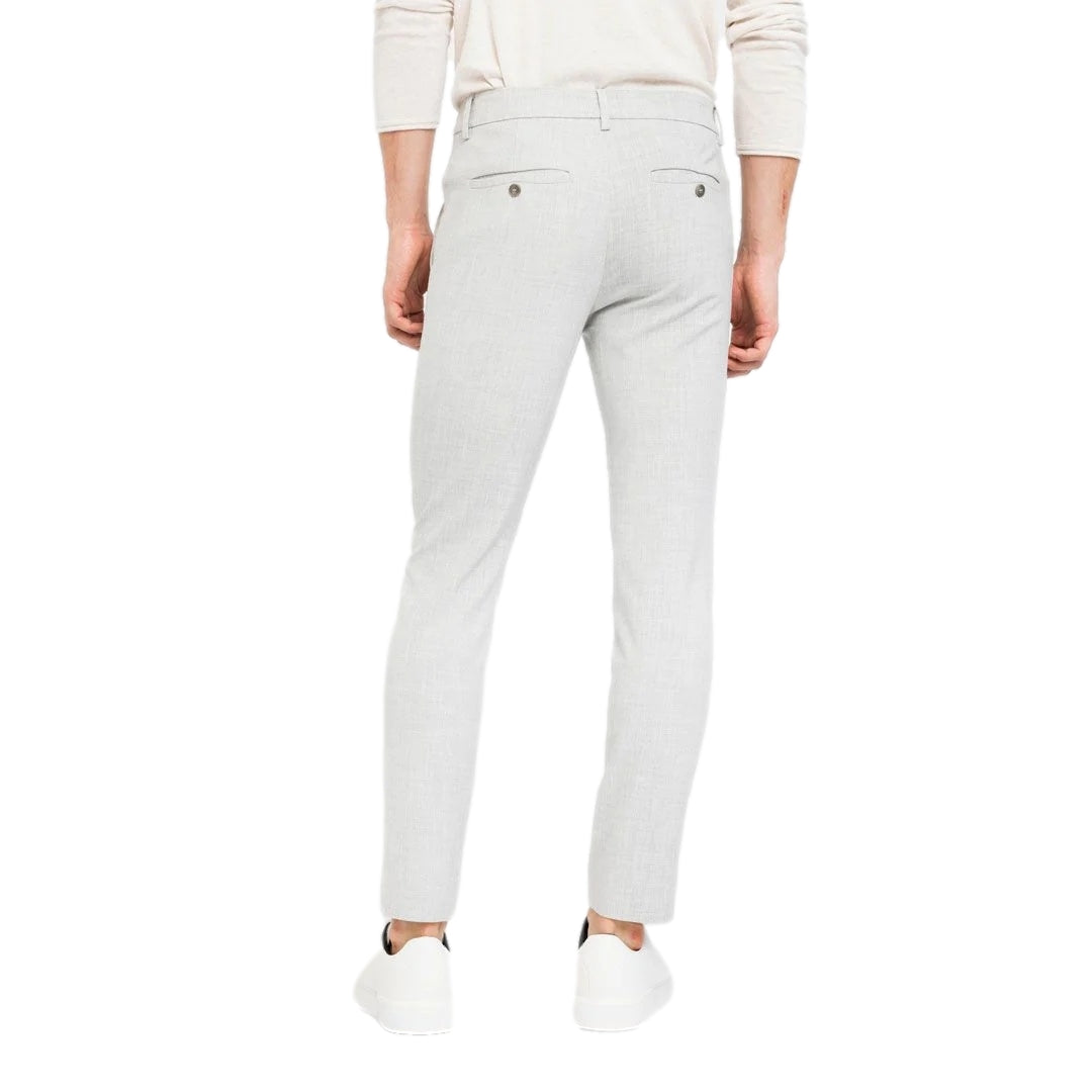 Plain JoshPL Bukse Lys Grå Melert