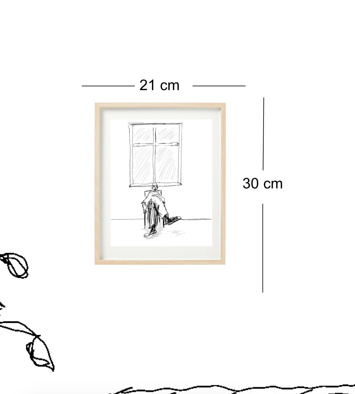 ole-kristian joki haukeberg Vindu A4 Kunst Hvit - modostore.no