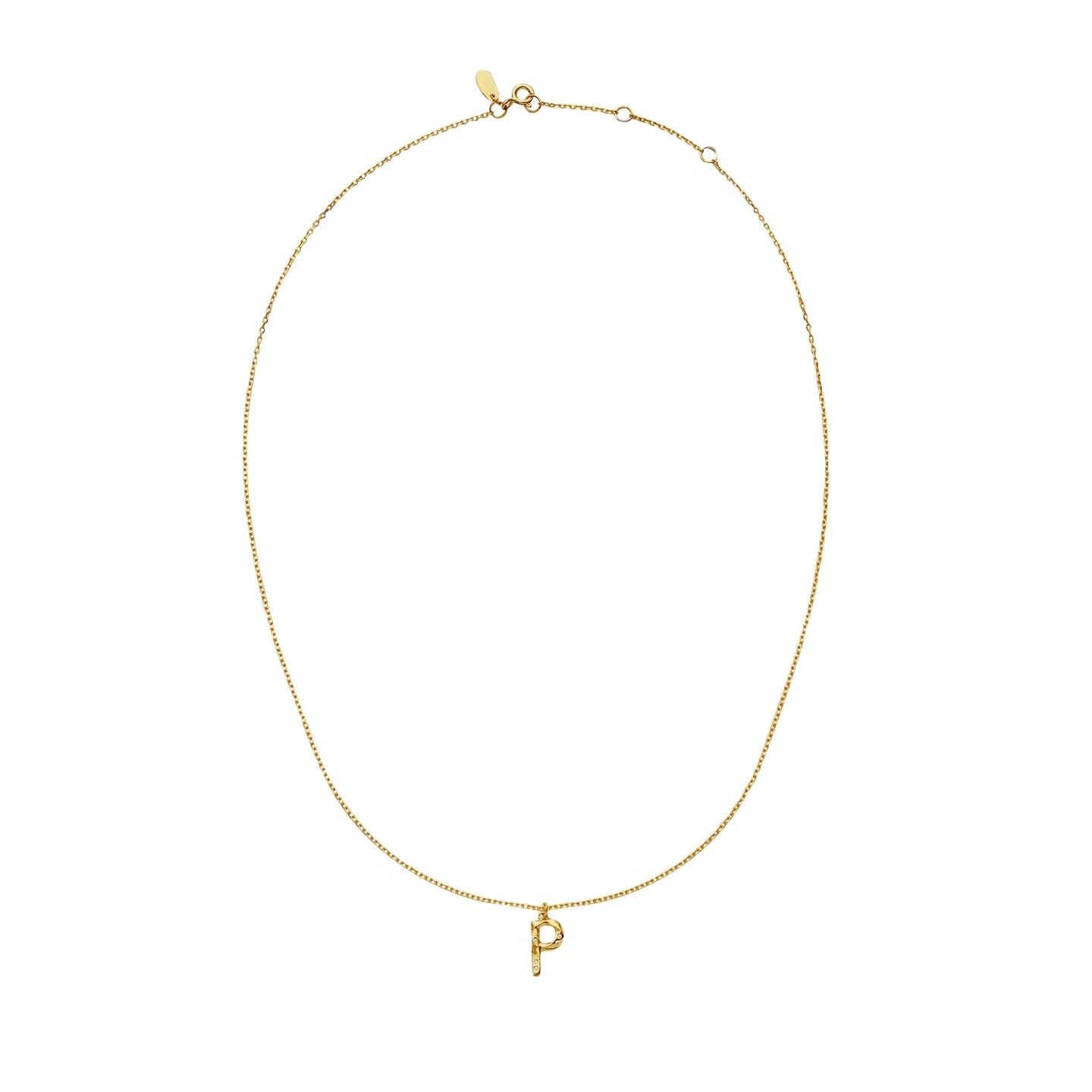 Maanesten P Alphabet Smykke Gull - modostore.no