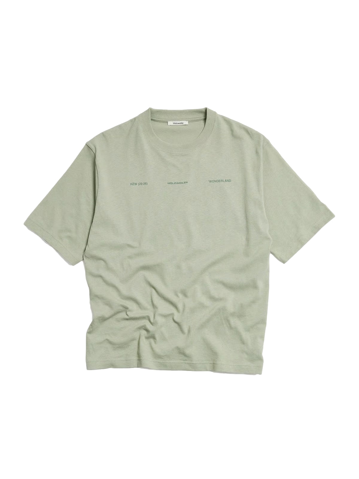Lysegrønn Holzweiler Ranger National T-skjorte med rund hals og kort erme, myk bomullsstoff, casual stil.