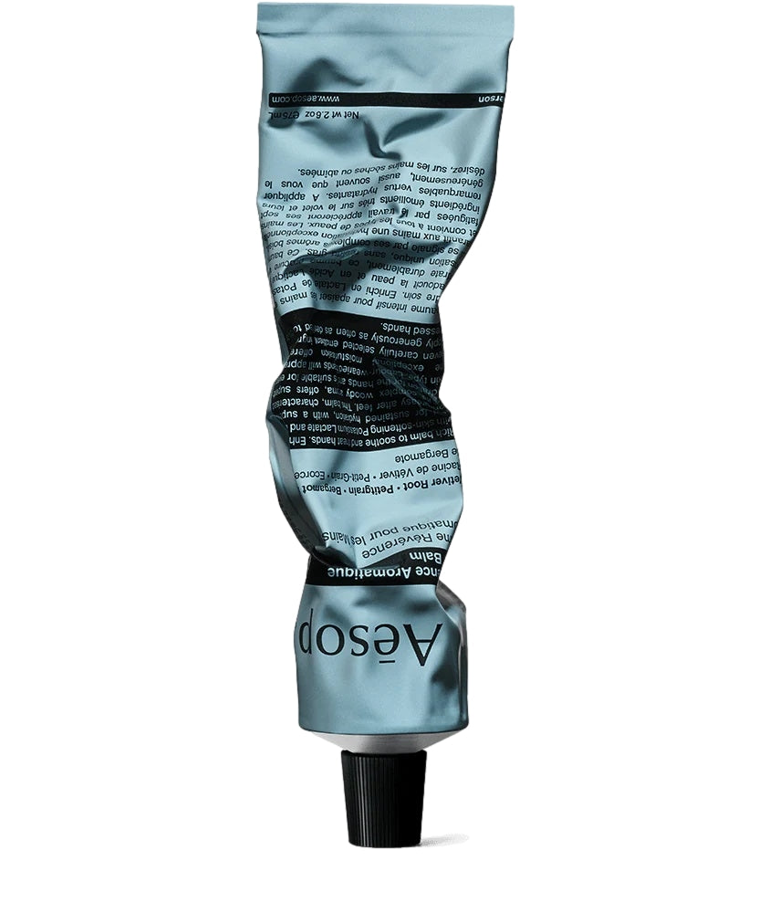Aesop Reverence Aromatique håndkrem 75 ml i lyseblå emballasje