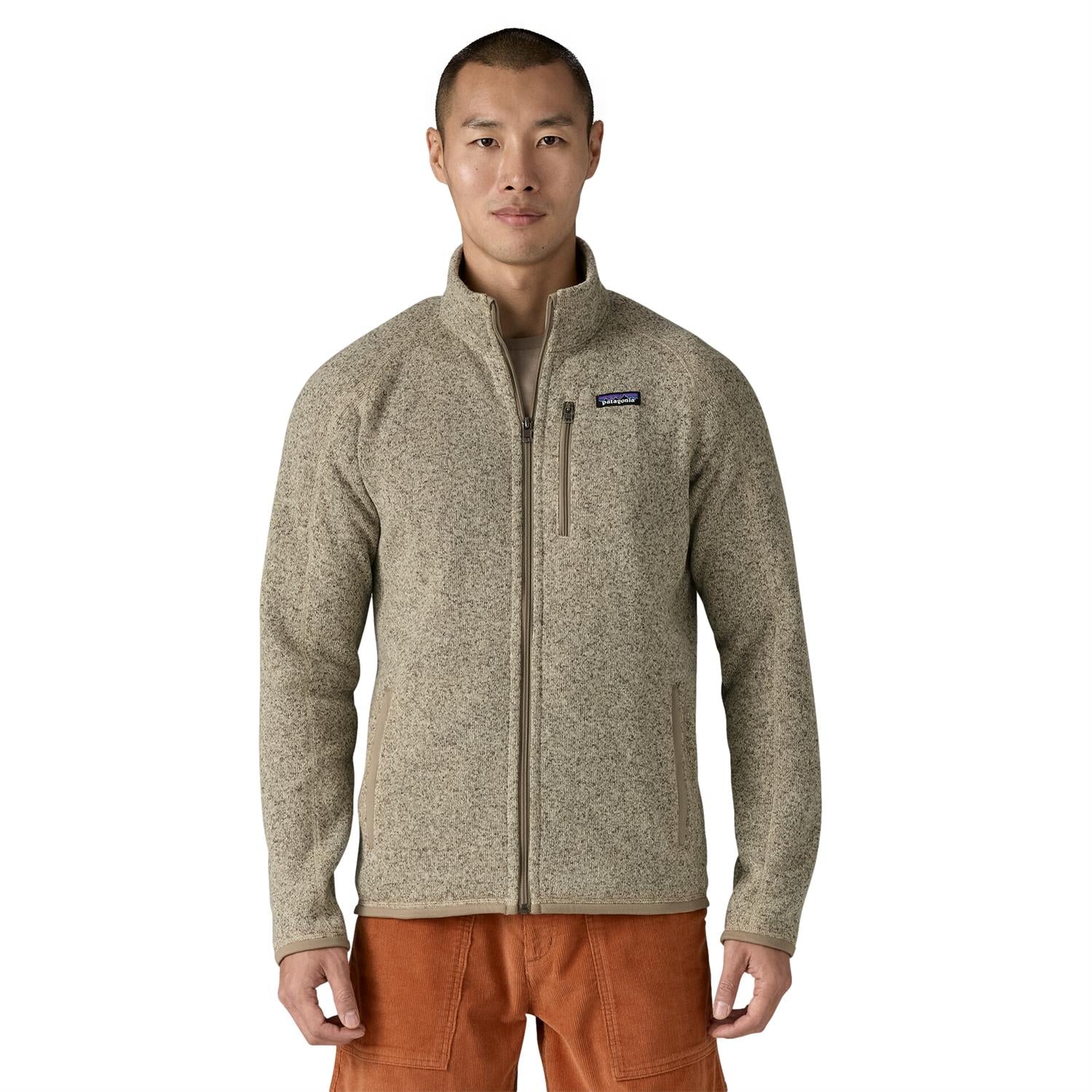 Patagonia M Better Sweater Jkt Pelican Jakke Brun/Beige