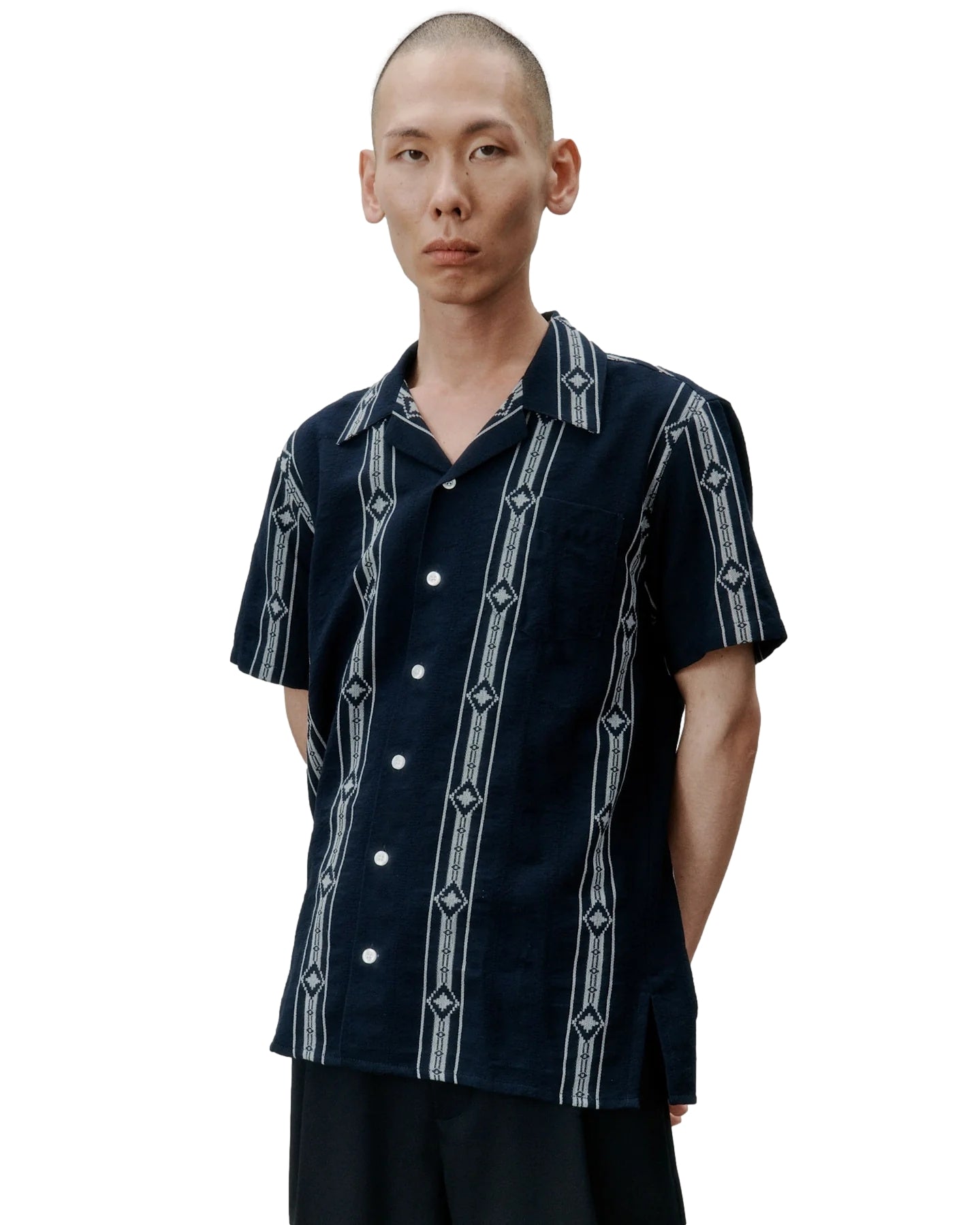 Libertine Libertine Cave Skjorte Hvit Og Blå - modostore.no