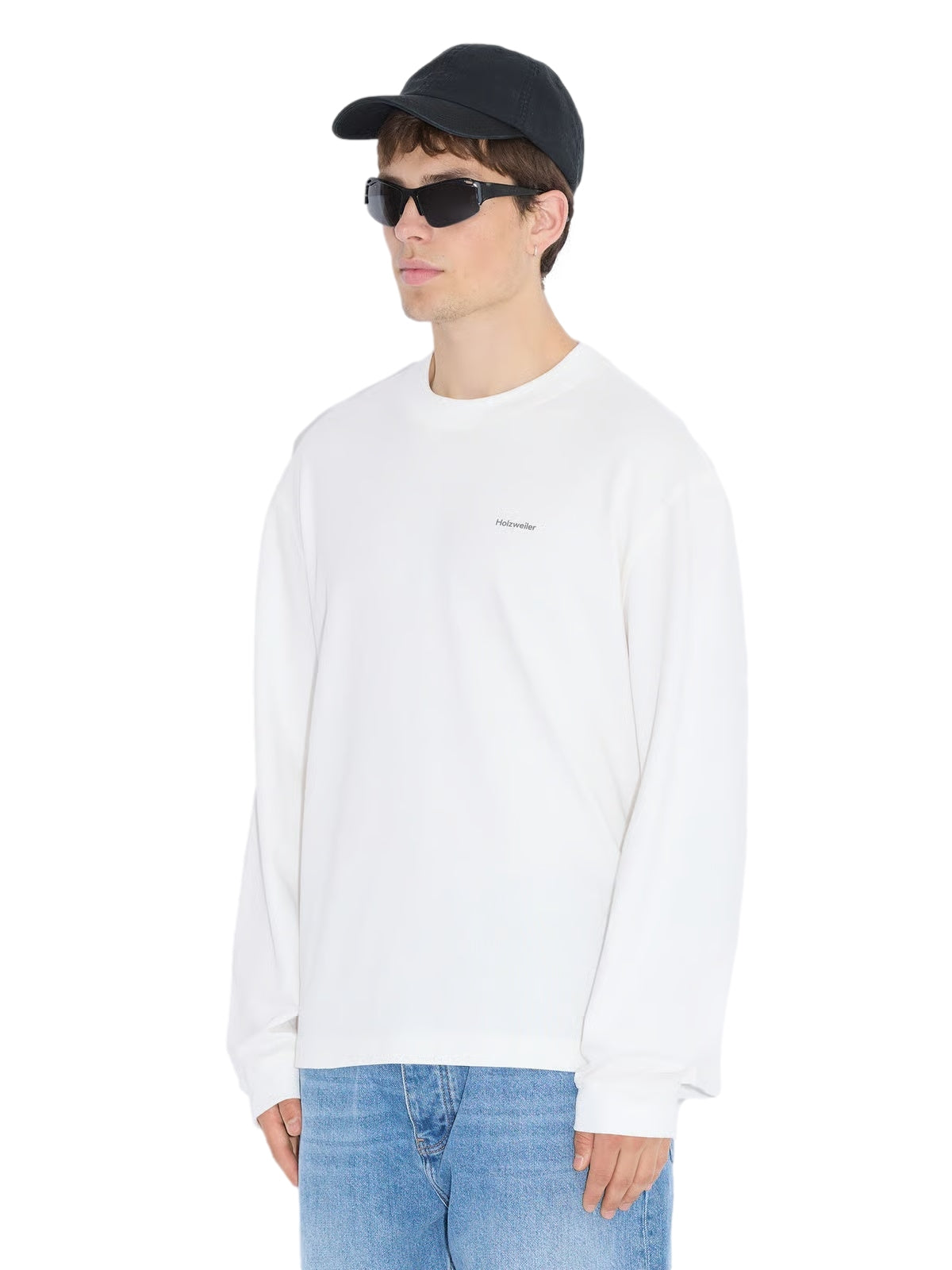 Holzweiler M Relaxed Longsleeve Longsleeve Hvit - modostore.no