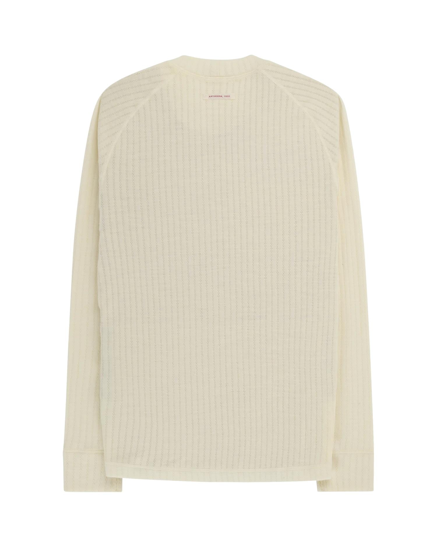 Amundsen Hero's Hide Crew Neck Mens Ullundertøy Off-White