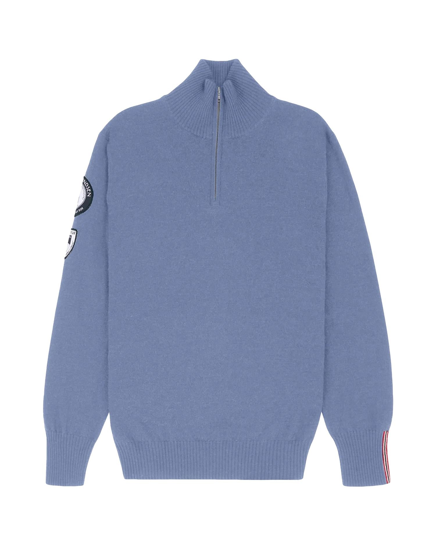 Amundsen Peak Half Zip Mens Genser Gråblå