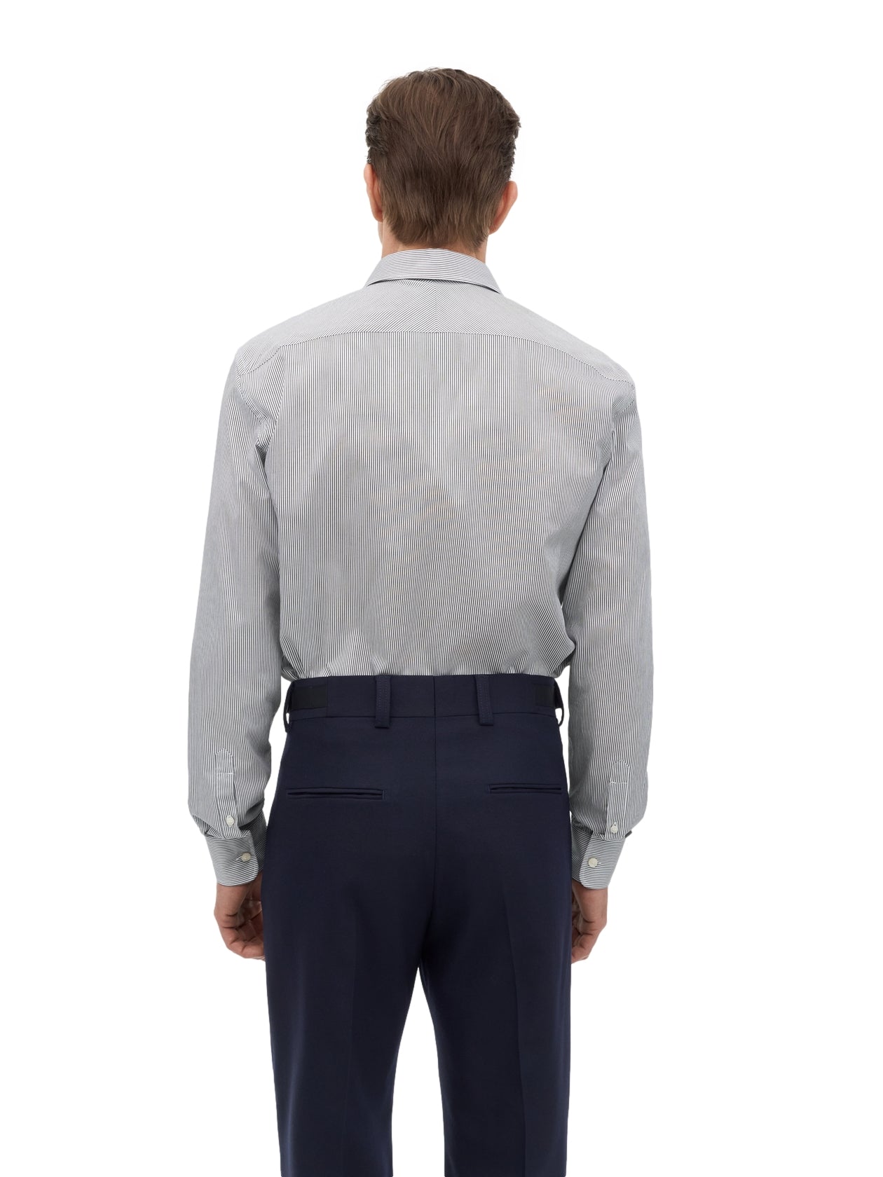 Tiger of Sweden Adley C Cotton Stripe Shirt Skjorte Stripet Mørkeblå