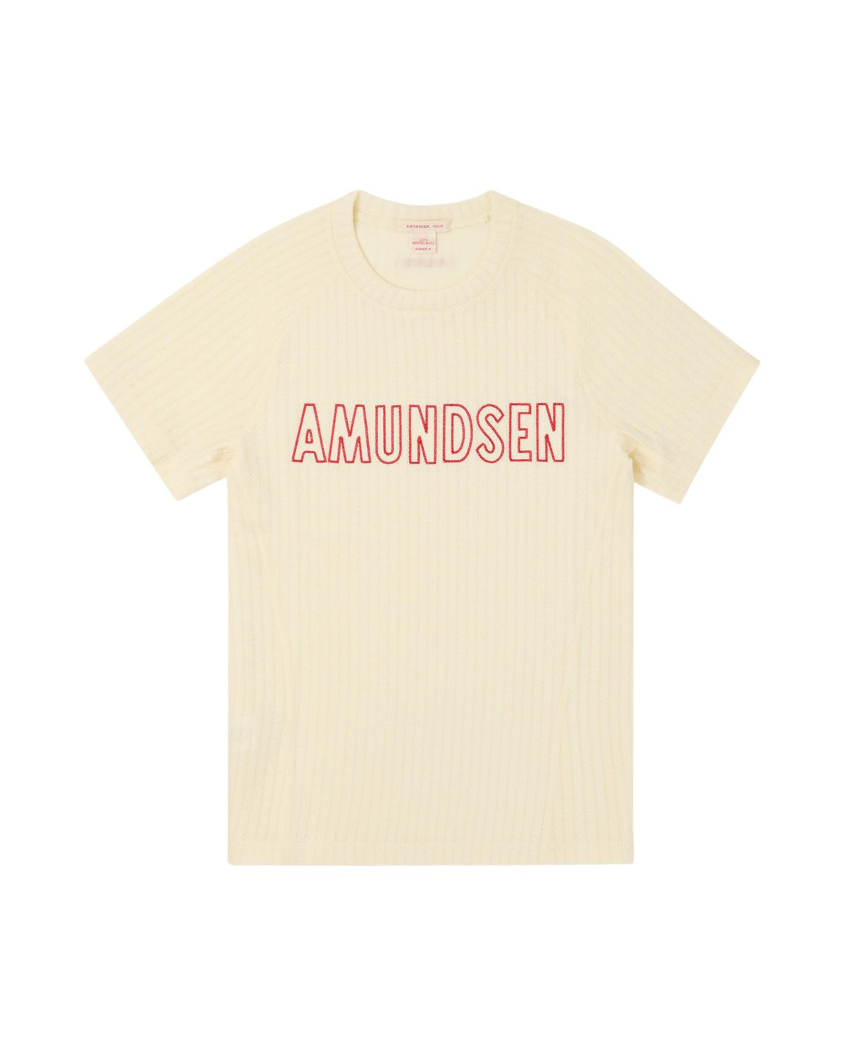 Amundsen Hero's Hide Tee Womens Ullundertøy Off-White