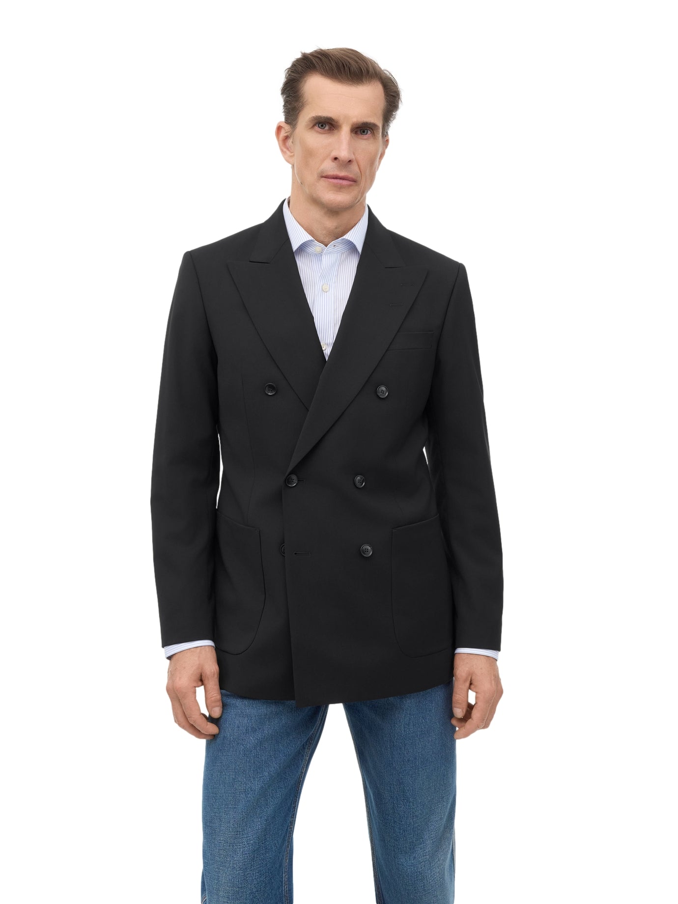 Tiger of Sweden Joachim RWS Double-Breasted Jacket Dressjakke Sort