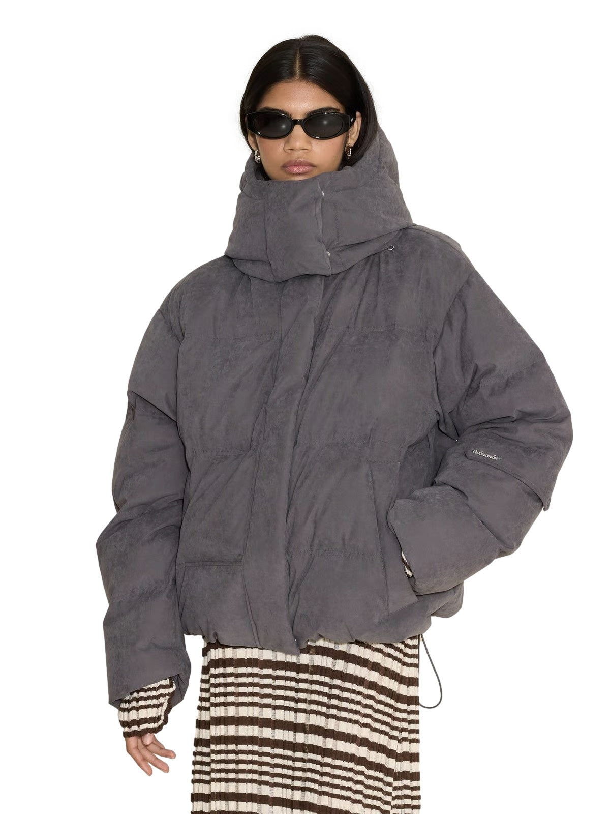 Holzweiler Steilia Brushed Down Jkt Jakke Grå - modostore.no