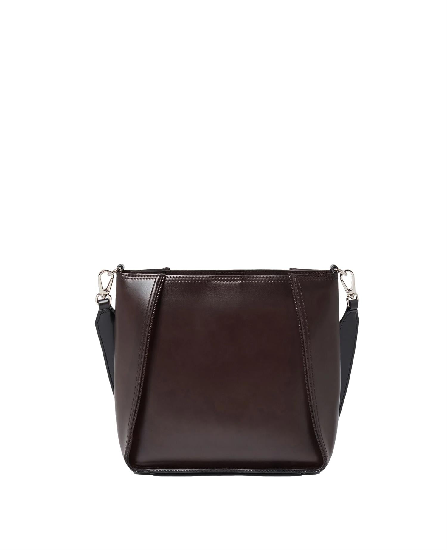 Stella McCartney Logo Crossbody Bag Brushed Veske Mørkebrun - modostore.no