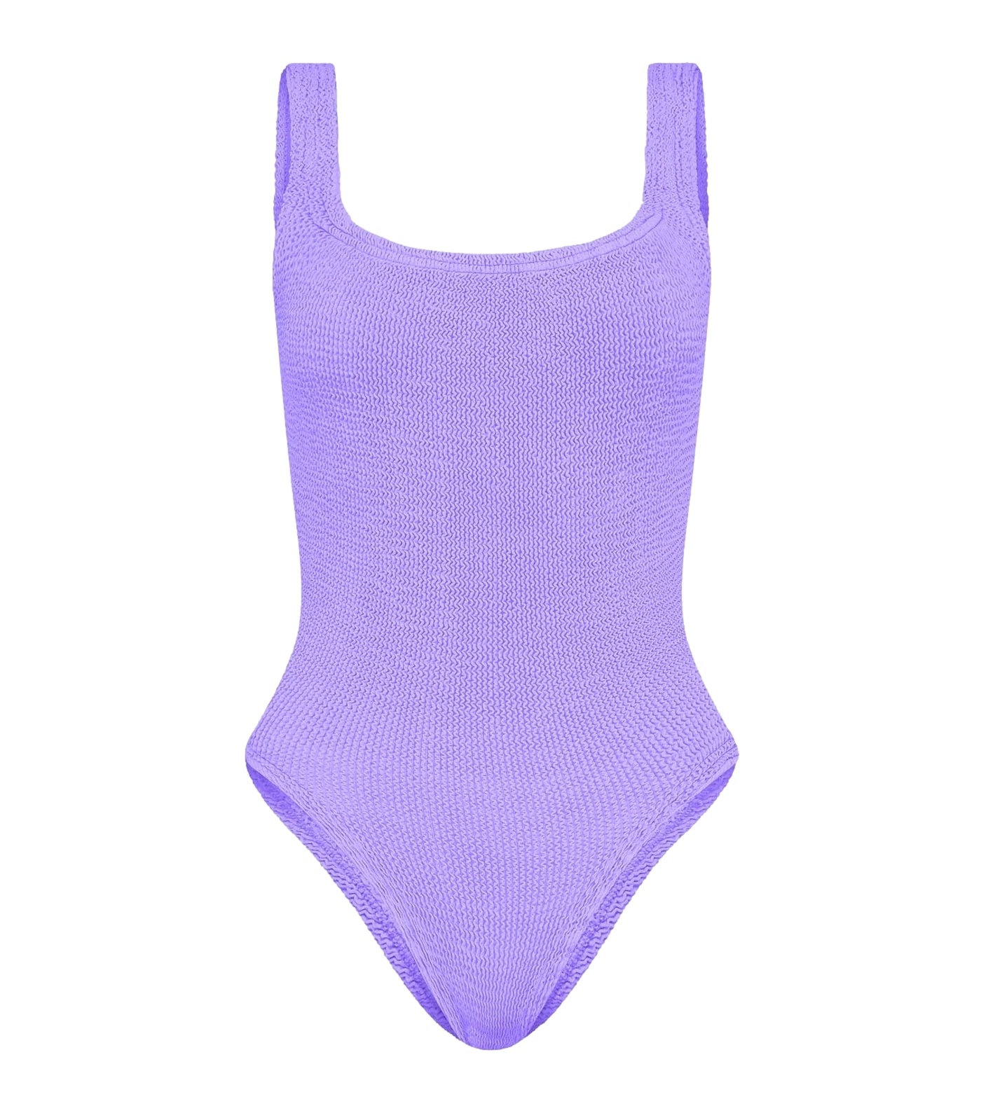 Hunza G Square Neck Swim Badedrakt Lilla - modostore.no