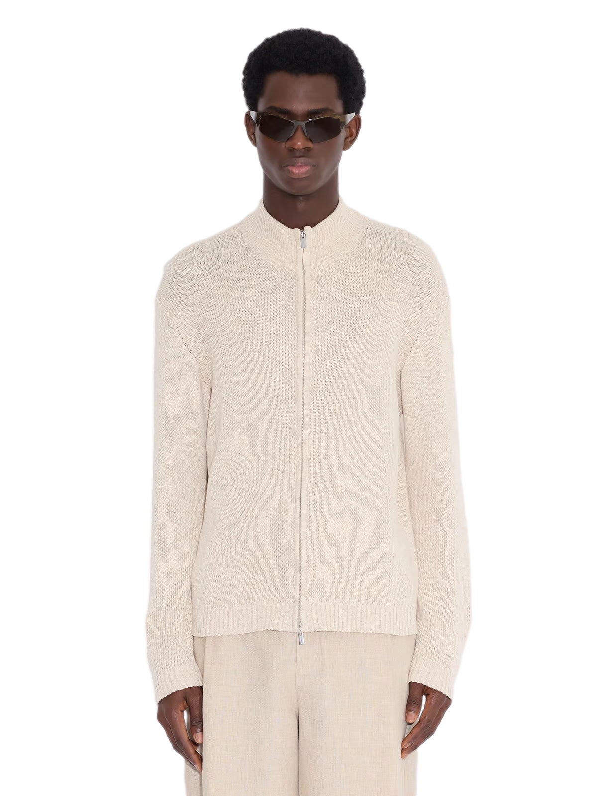 Holzweiler Atlantic Zip Cardigan Genser Beige