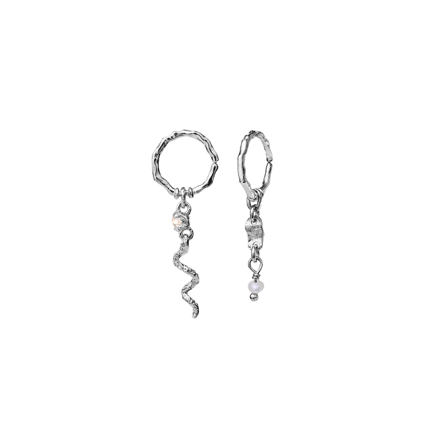 Maanesten Evelyn Earrings Øredobber Sølv - modostore.no