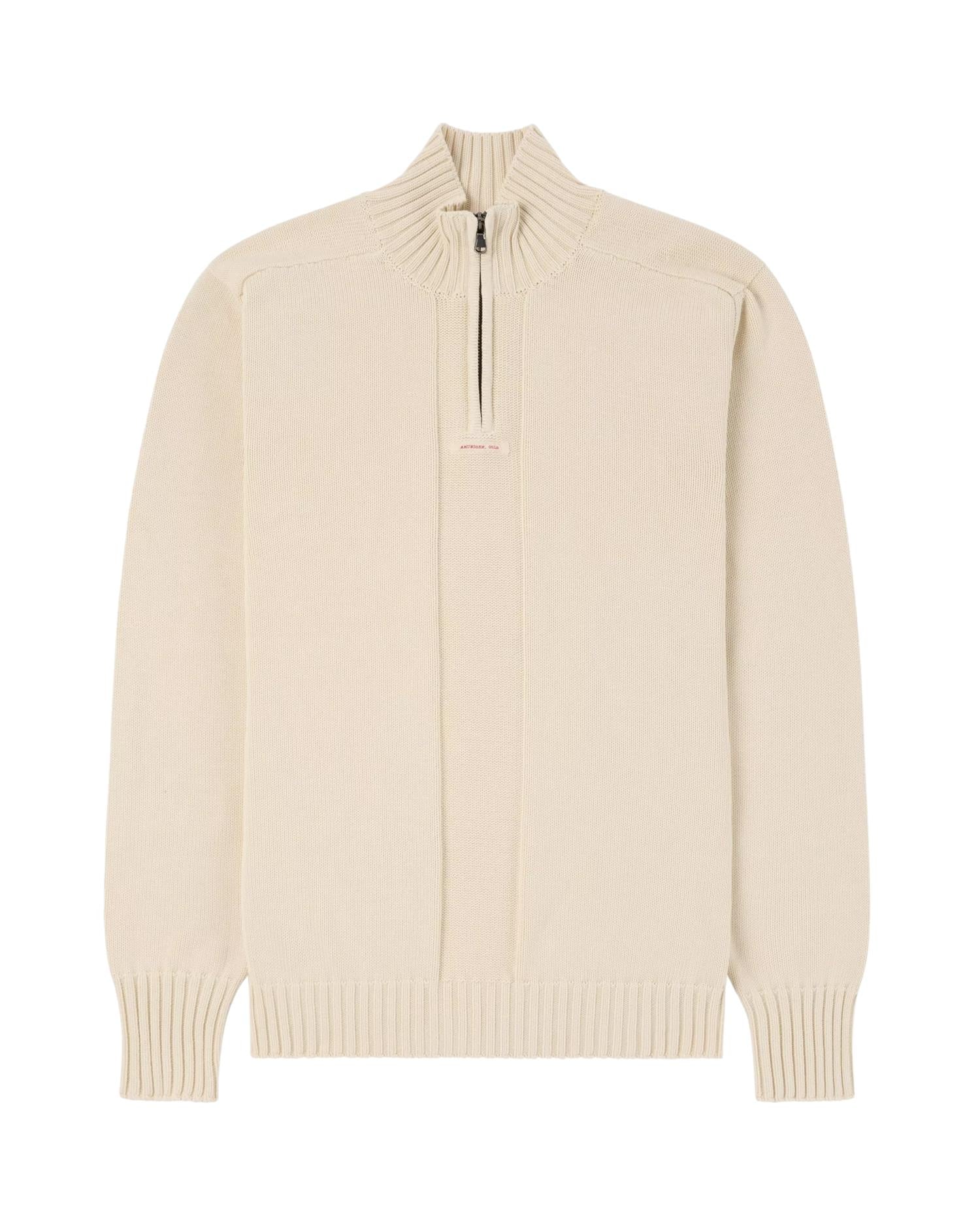 Amundsen Lascar Half Zip Mens Genser Ecru