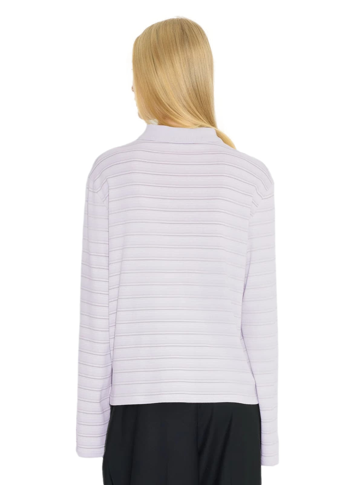 Holzweiler Sunny Polo Lt. Purple Stripes Genser Lyselilla