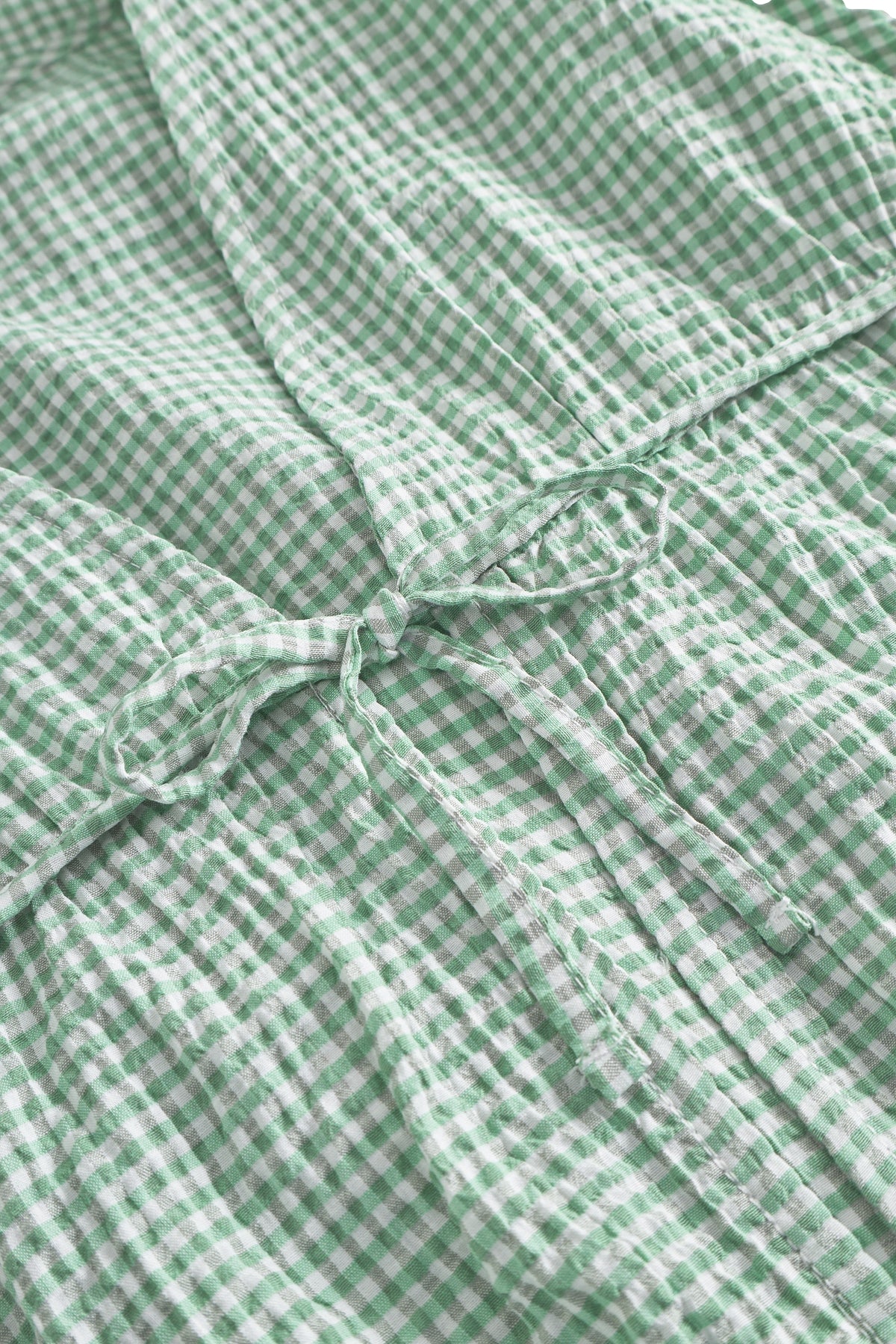 Once Untold Indiana String Blouse Skjorte Hvit Og Grønn - modostore.no