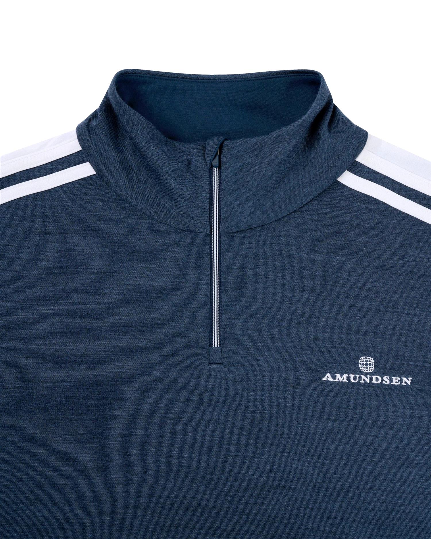 Amundsen 5Mila Half-Zip Lines Womens Genser Marine