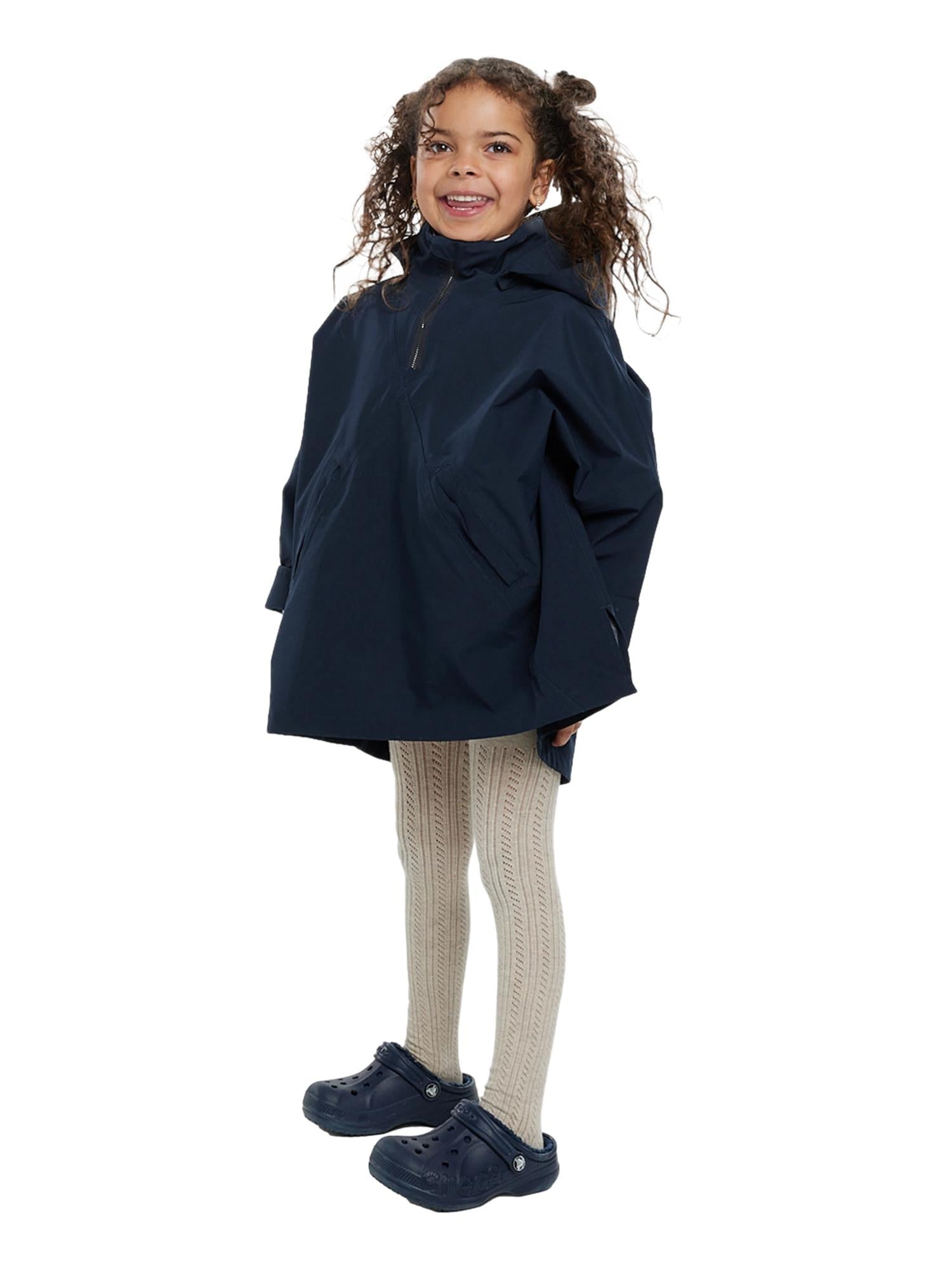 Blæst Aalesund Mini Poncho Dark Navy Jakke Navy - modostore.no