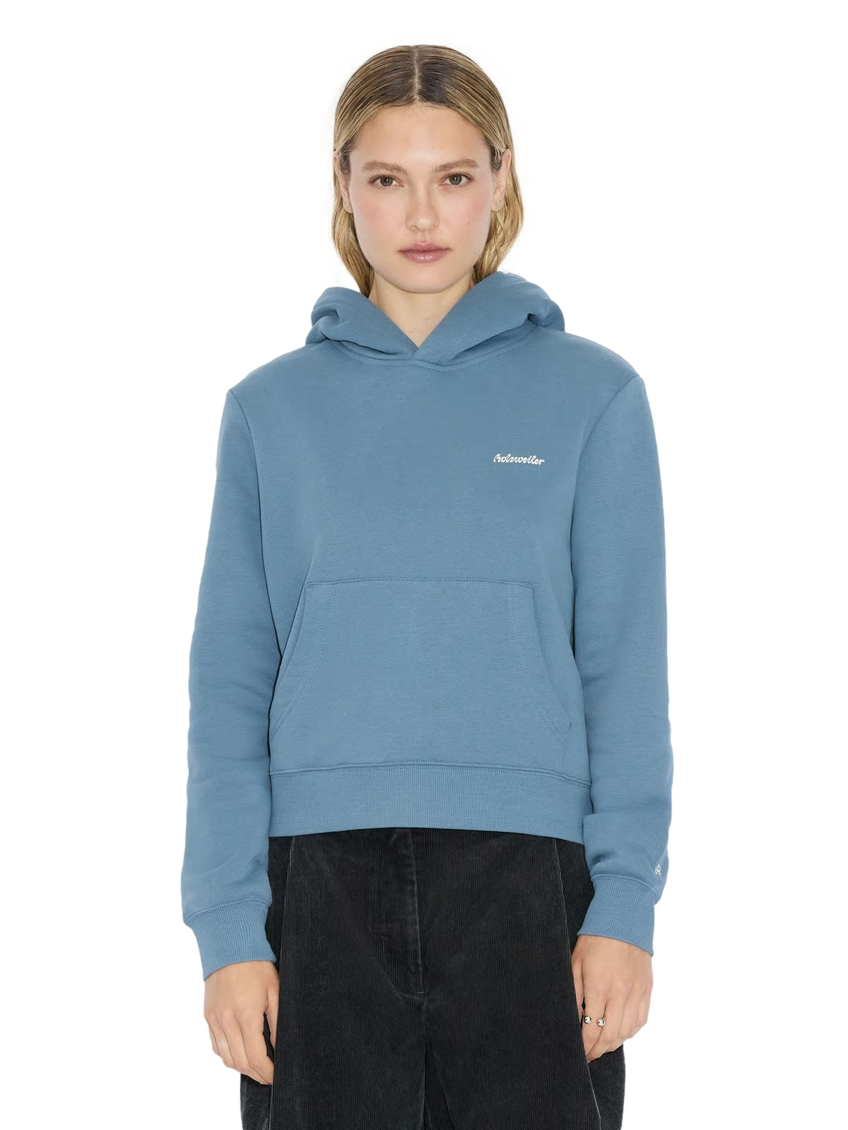 Holzweiler W Regular Hoodie Hettegenser Blå - modostore.no