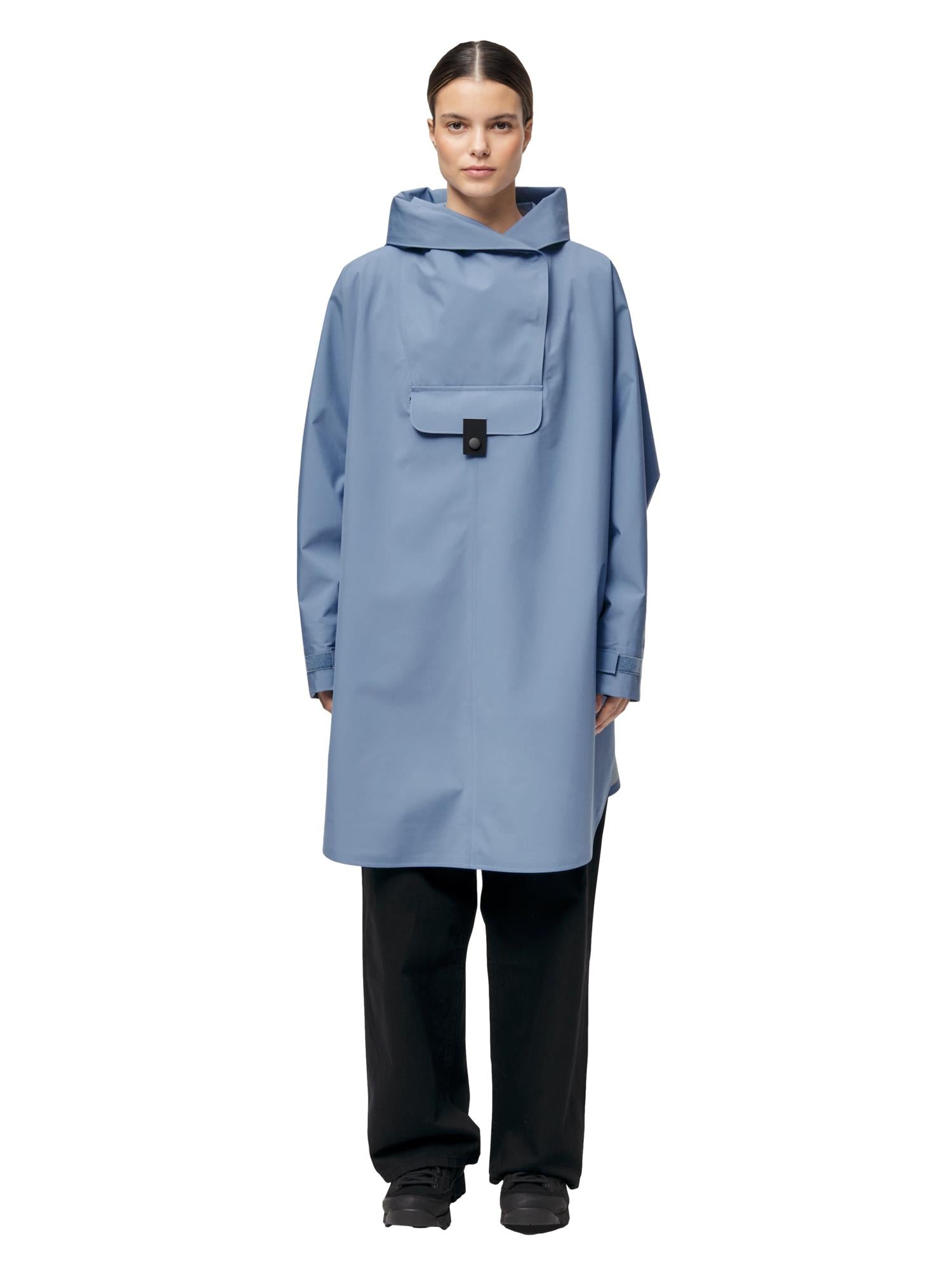 Blæst Bergen Poncho Blue Hour Jakke Lyseblå