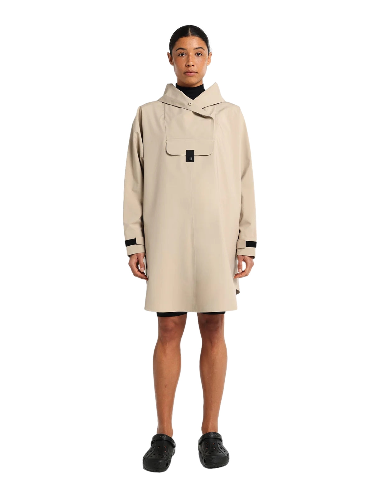 Blæst Bergen Poncho Beige Jakke Beige