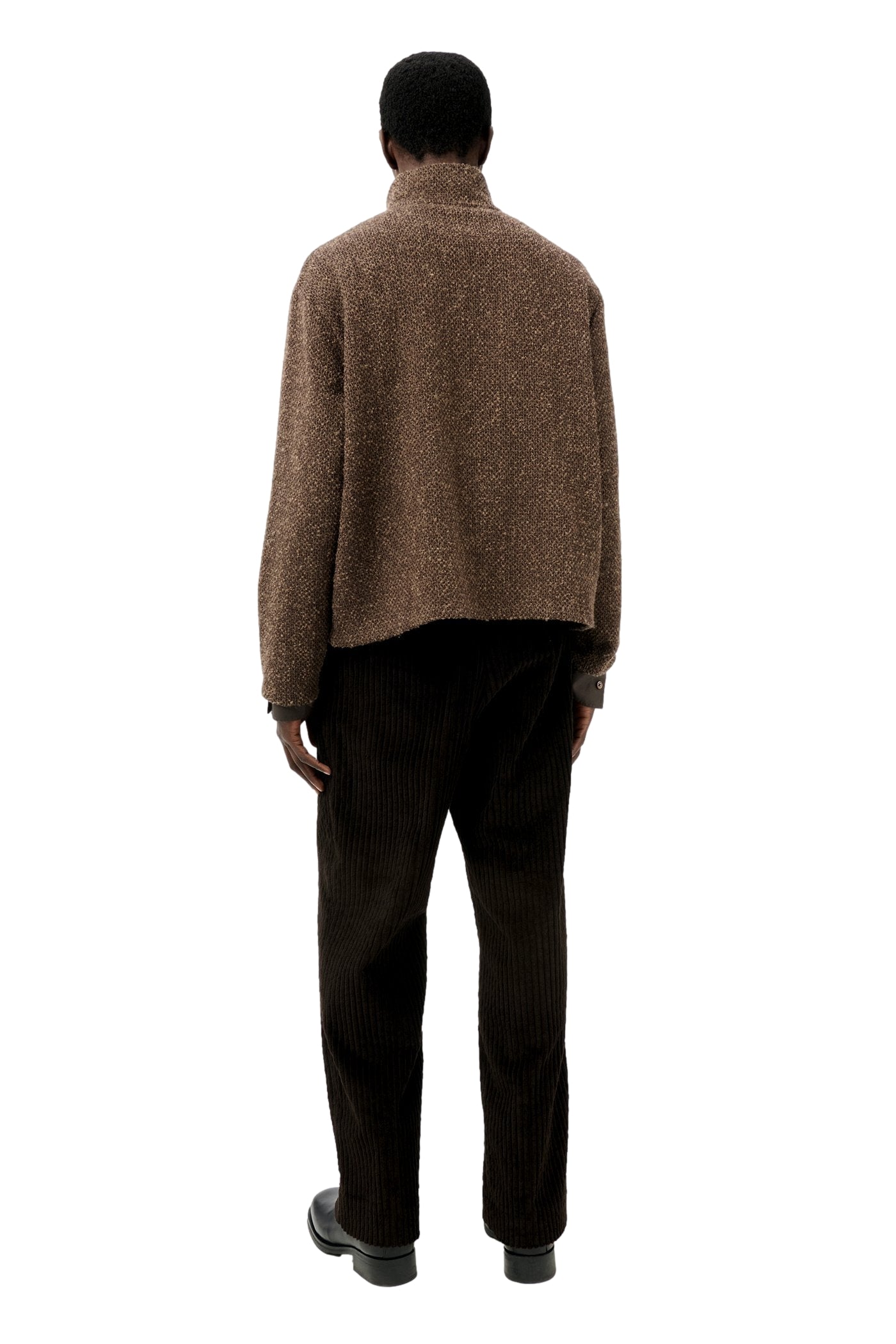 Our Legacy Shrunken Fullzip Polo Cardigan Brun Melert - modostore.no