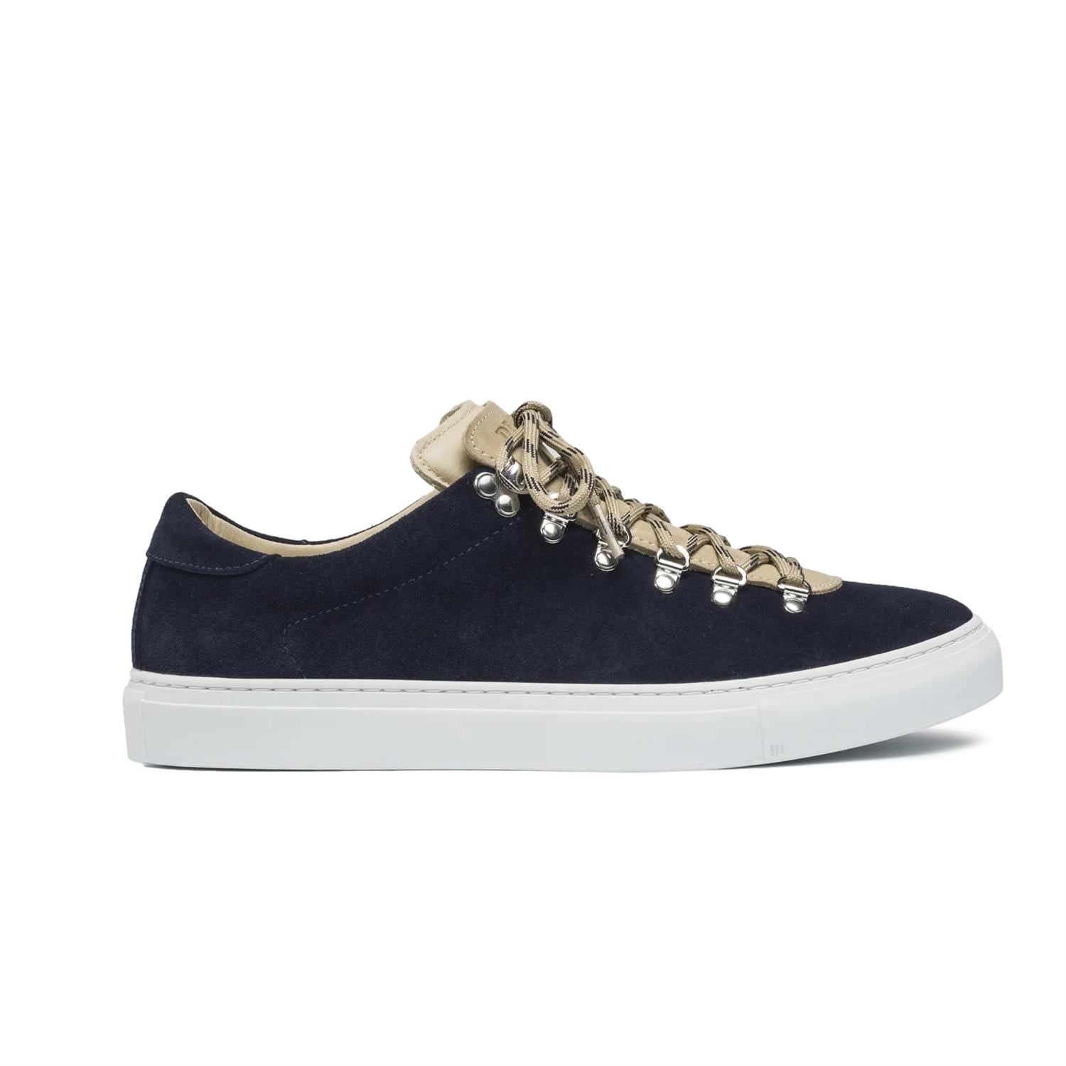 Diemme Marostica Low Navy Suede Mix Sko Blå Og Beige