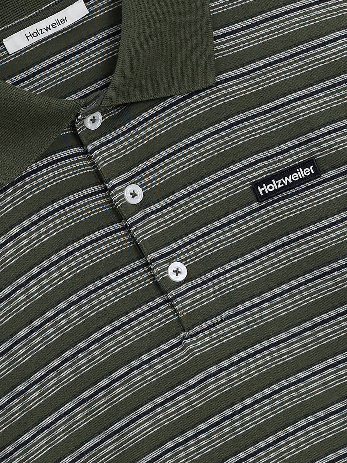 Holzweiler Sonny LS Polo Genser Grønn Striper